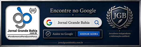 Banner com tema Assine o JGB no Google.