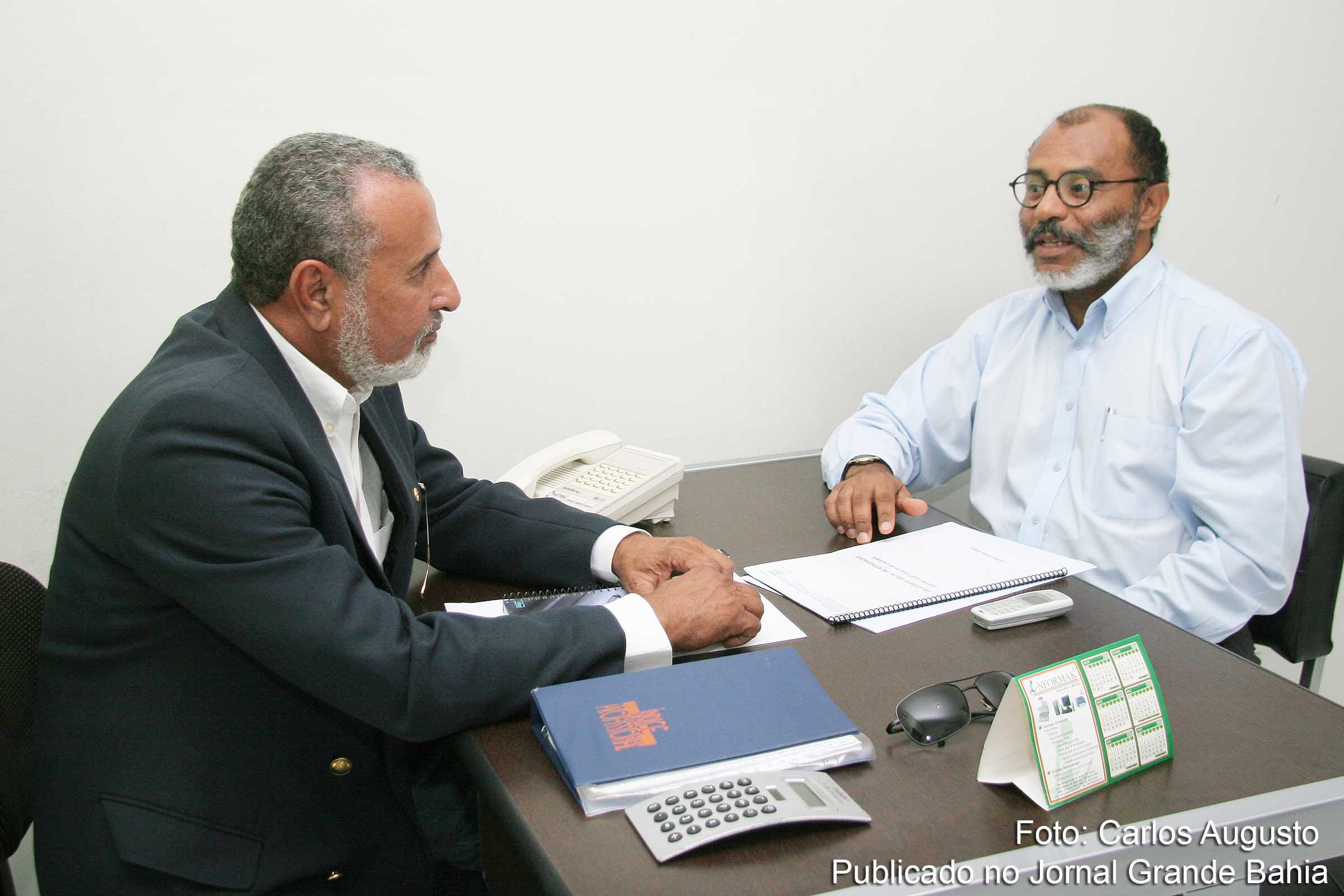 Prefeito José Carlos Lacerda (Carlinhos Lacerda) e Geraldo Pereira, secretário da Administração de São Gonçalo.