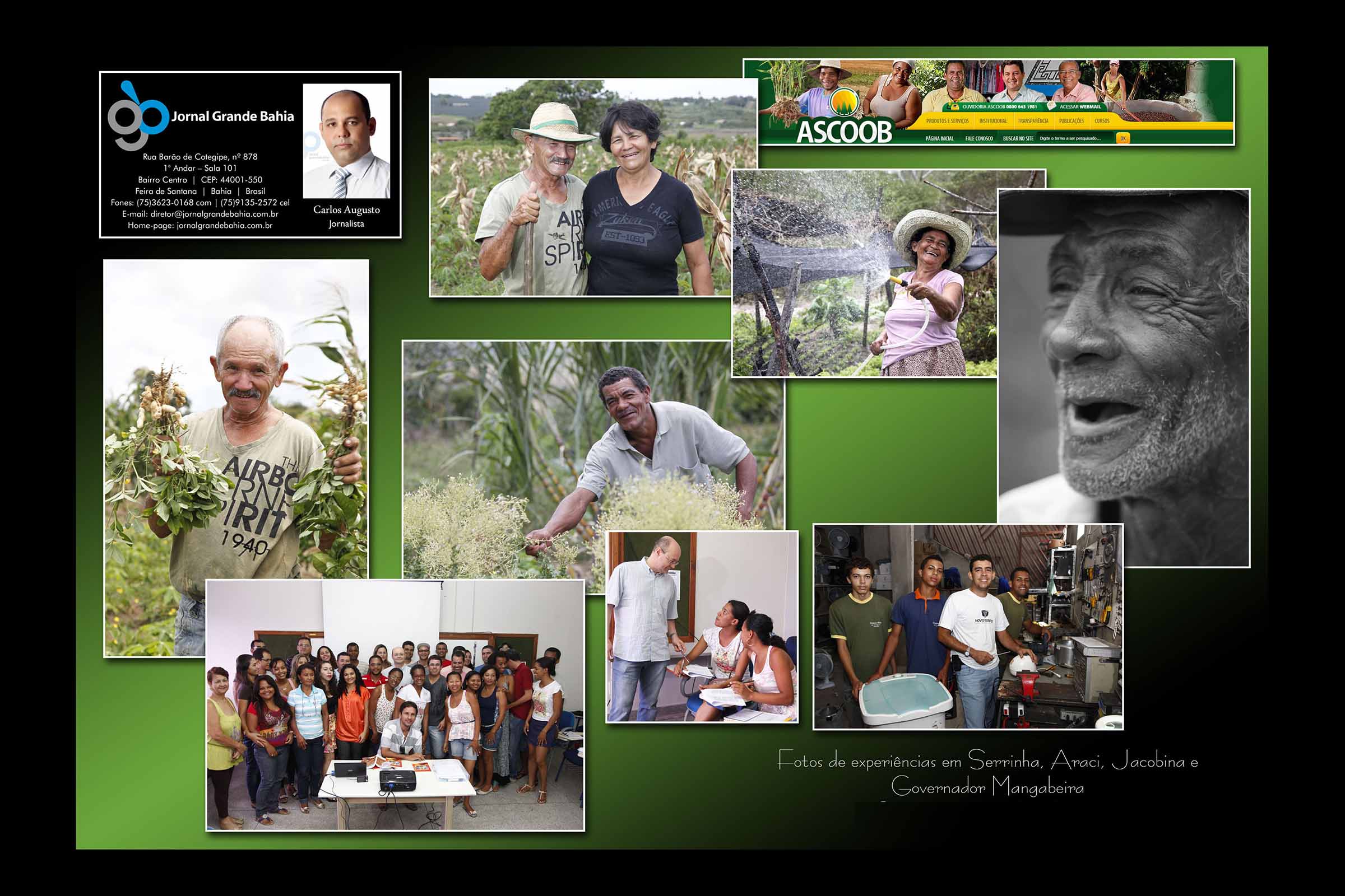 Ensaio fotográfico de Carlos Augusto Oliveira retrata cenários e histórias do Território Sisaleiro e Chapada Diamantina, evidenciando o impacto social dos programas de financiamento da ASCOOB Central.
