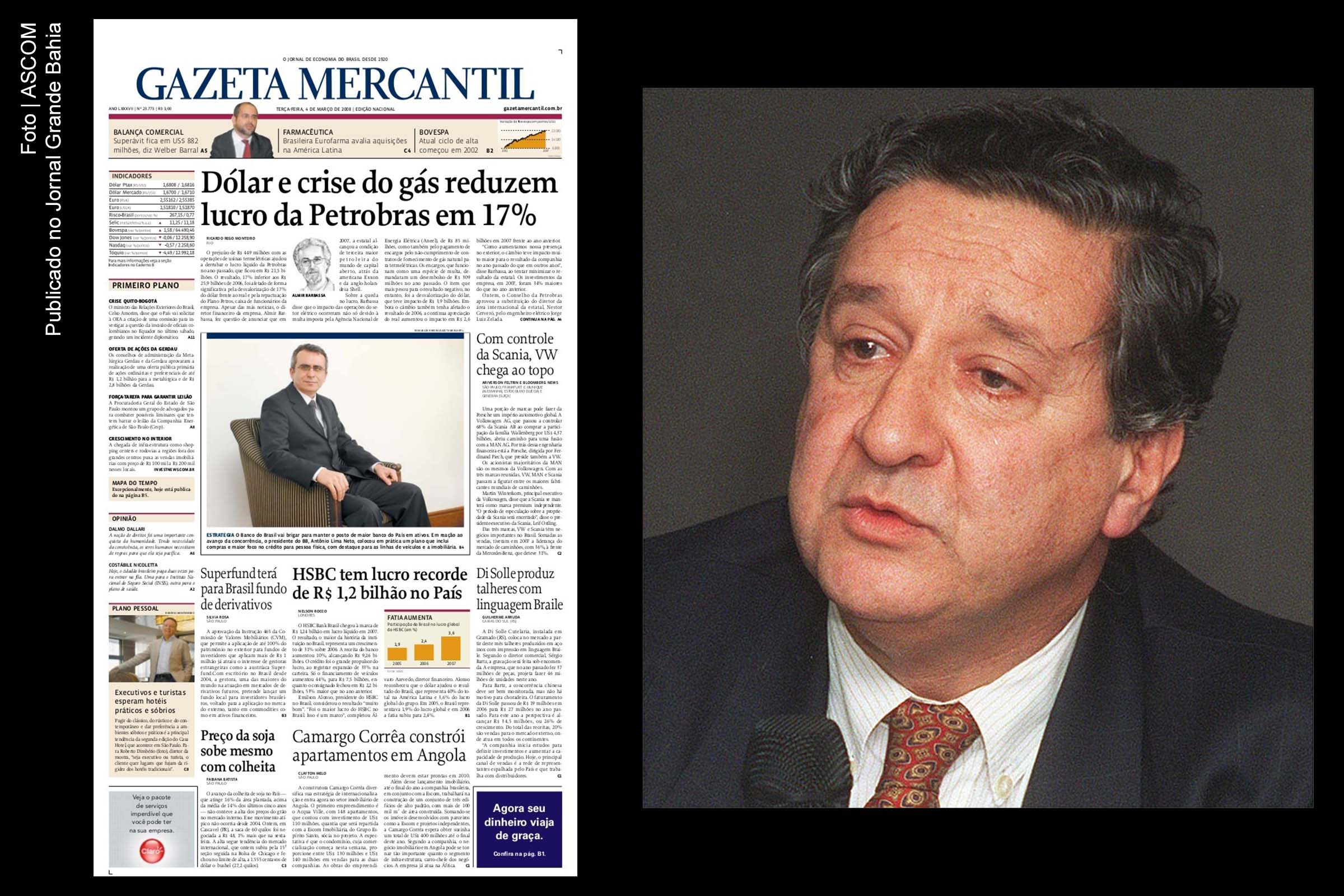 Luiz Fernando Levy, presidente do jornal do Gazeta Mercantil.