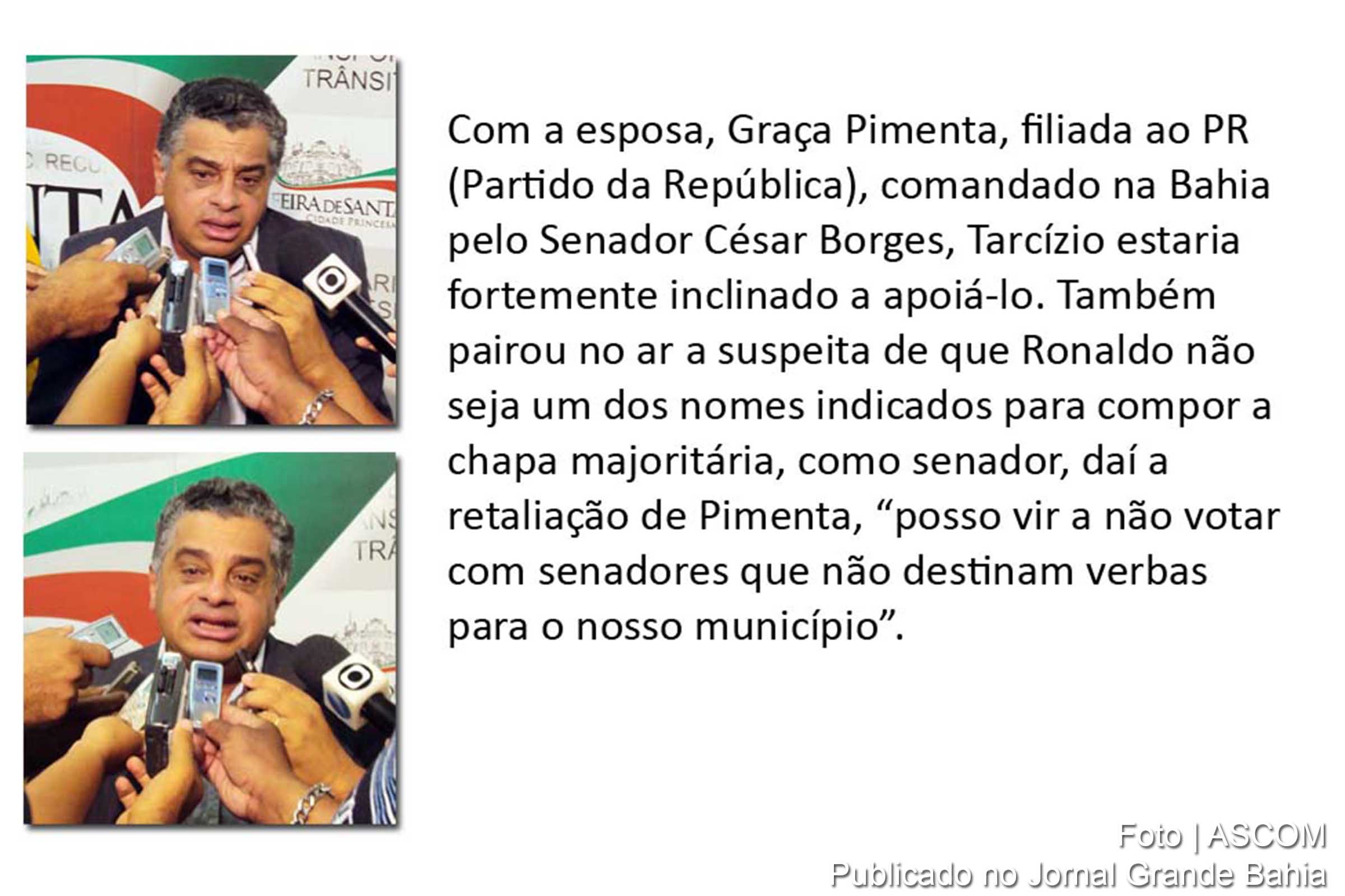 Coletiva de Tarcízio Pimenta aponta direções.