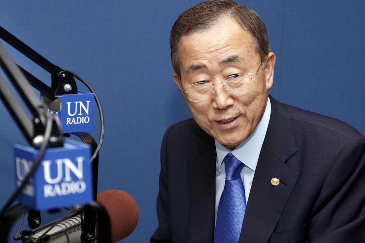 Ban Ki-moon, secretário-geral da ONU.