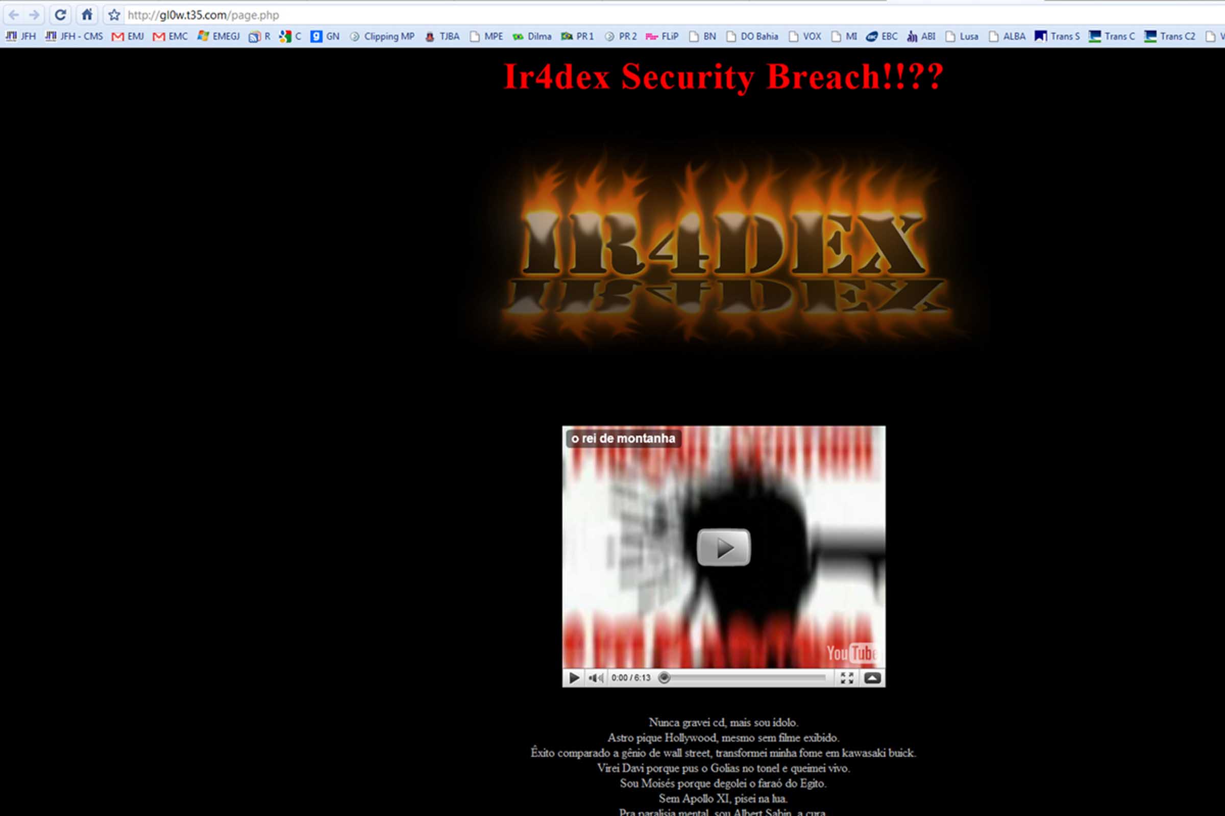 A direção do Jornal Grande Bahia informa aos leitores/internautas que o veículo foi vítima de piratas da Internet.