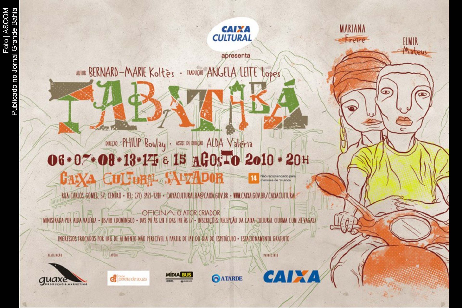 Cartaz da Peça teatral Tabatabá.