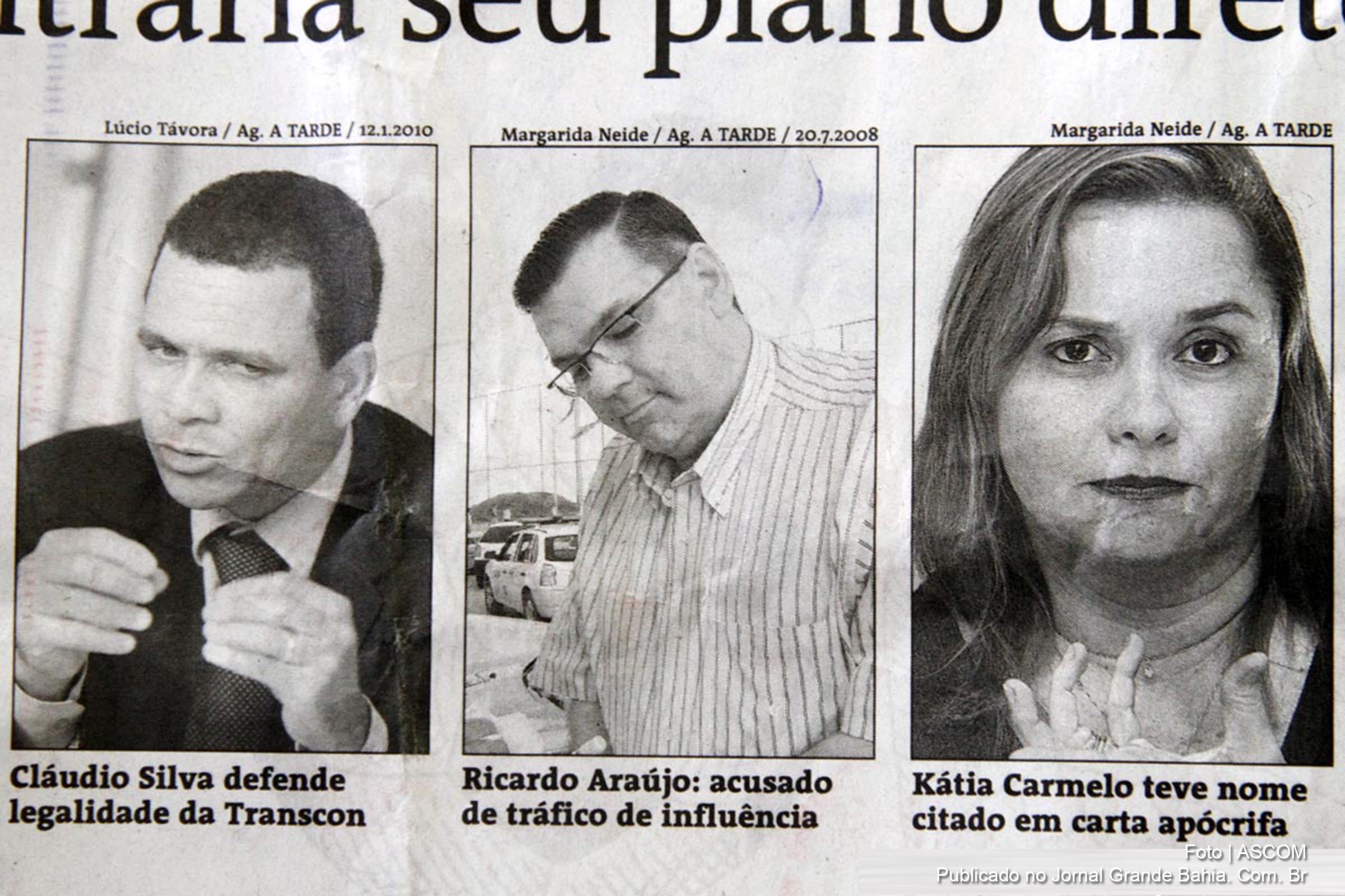 Ricardo Araújo, no jornal A Tarde.
