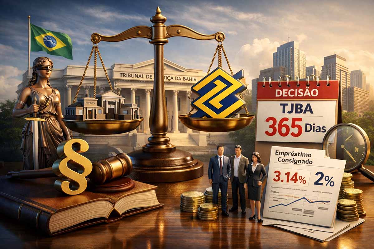 Dois mandados de segurança que questionam a exclusividade do Banco do Brasil na concessão de crédito consignado aos servidores públicos da Bahia aguardam decisão do Tribunal de Justiça há quase um ano. Cerca de 200 mil servidores são afetados pela restrição, que impede a atuação de outras instituições financeiras. Entidades alegam que a medida limita a concorrência e pode elevar o custo do crédito, enquanto o julgamento segue suspenso no TJBA.