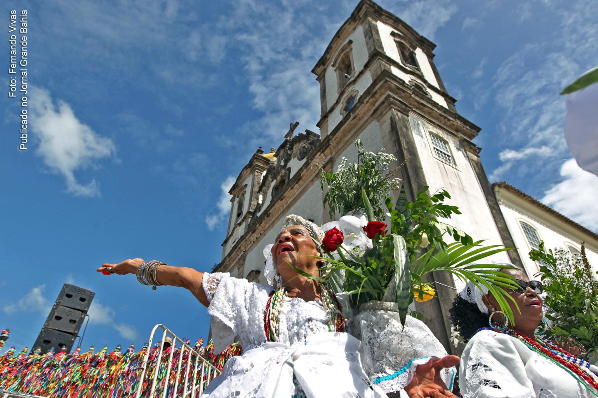 Festejos da Lavagem em homenagem ao Senhor do Bonfim, em Salvador.
