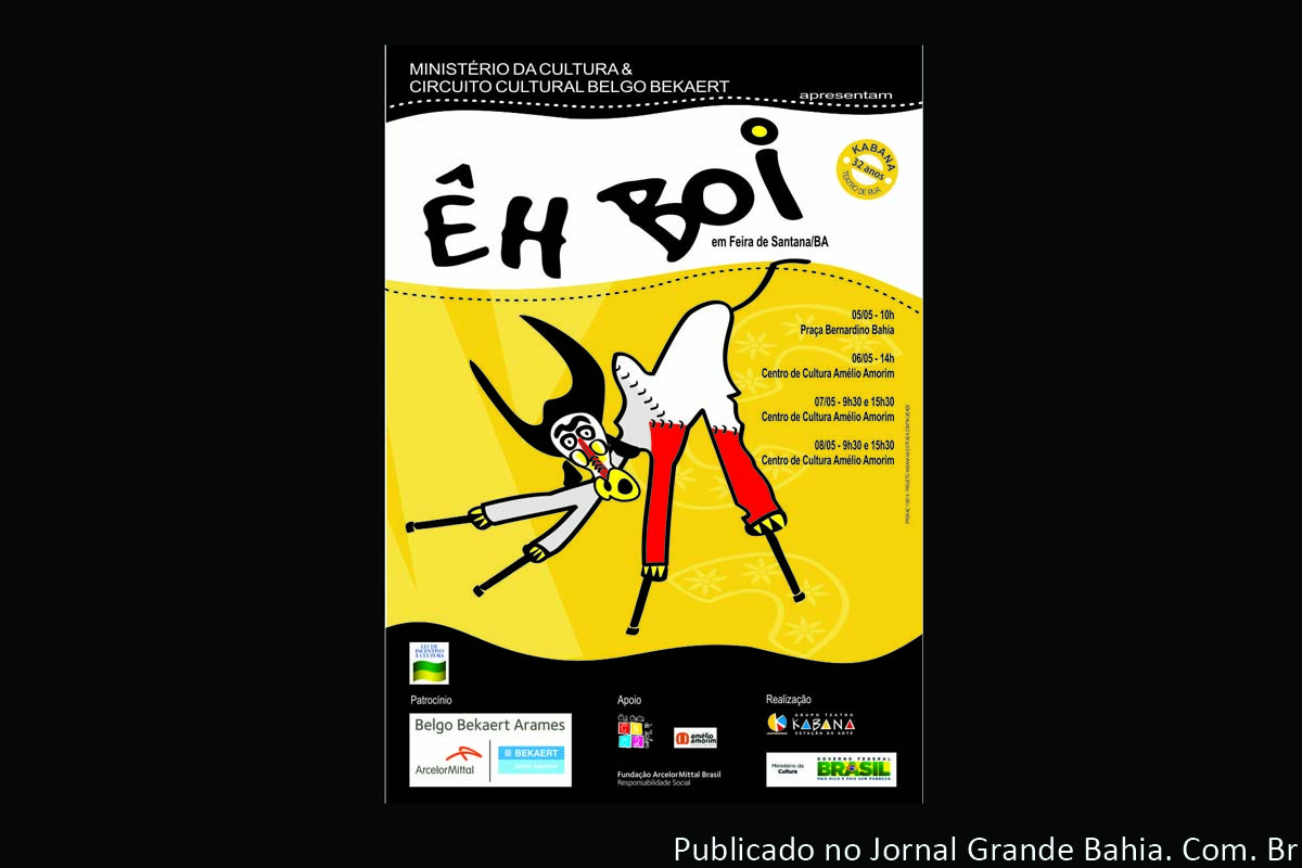 Espetáculo “Êh Boi” com apresentação neste fim de semana no CCAAm.