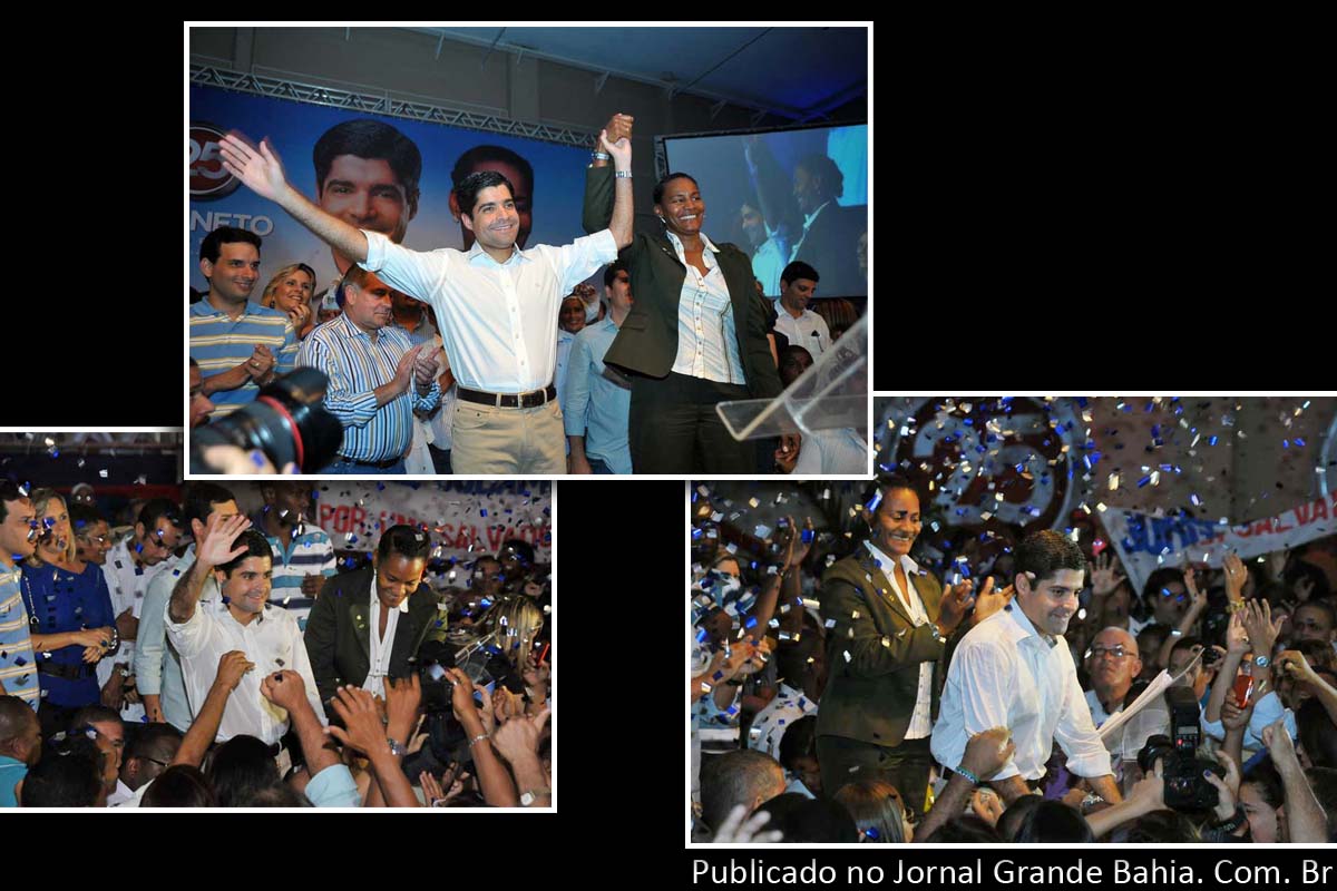 Convenção oficializa ACM Neto e Célia Sacramento para defender Salvador.