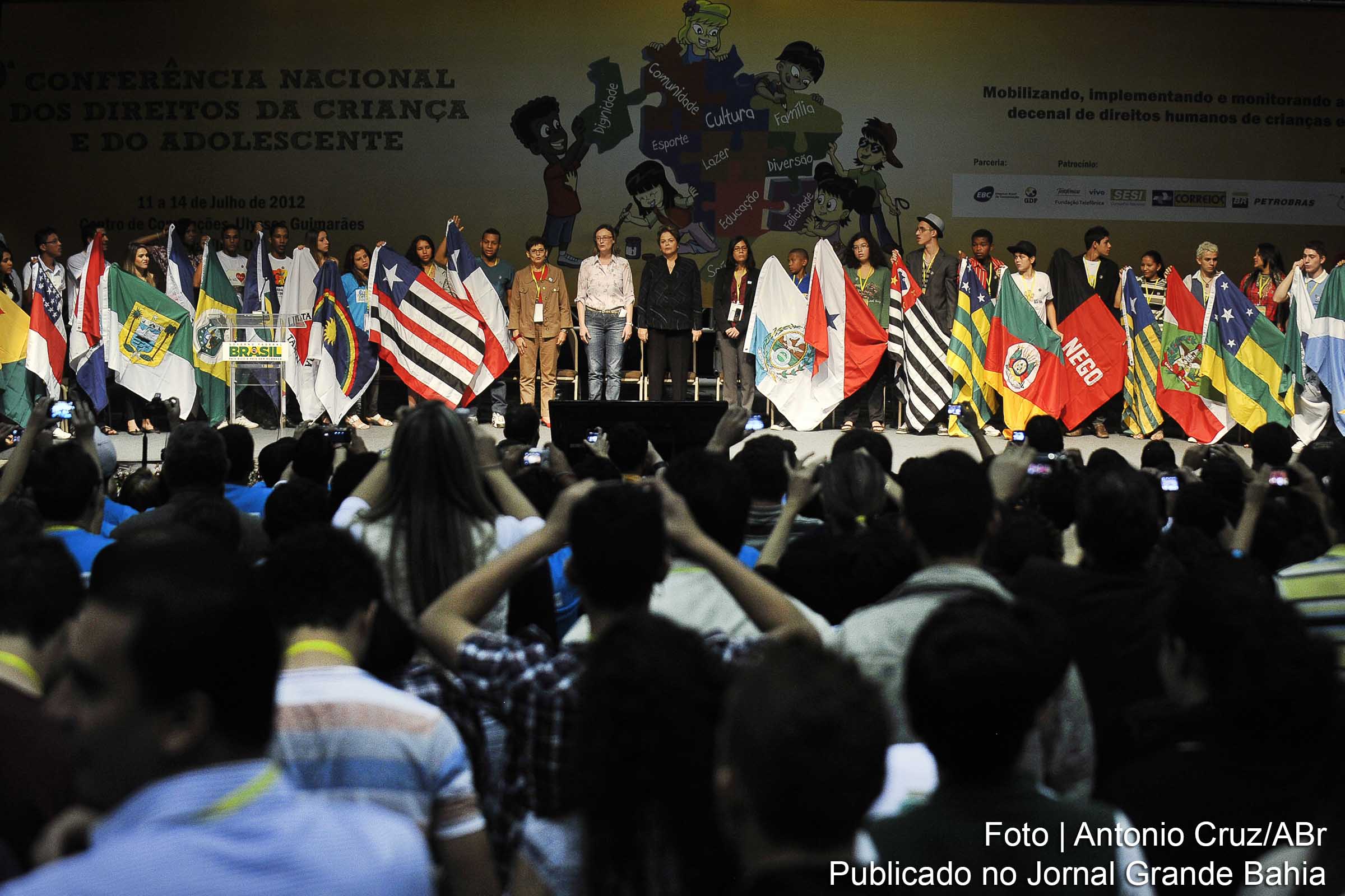 Presidenta Dilma Rousseff participa de palestra magna na 9ª Conferência Nacional dos Direitos da Criança e do Adolescente.
