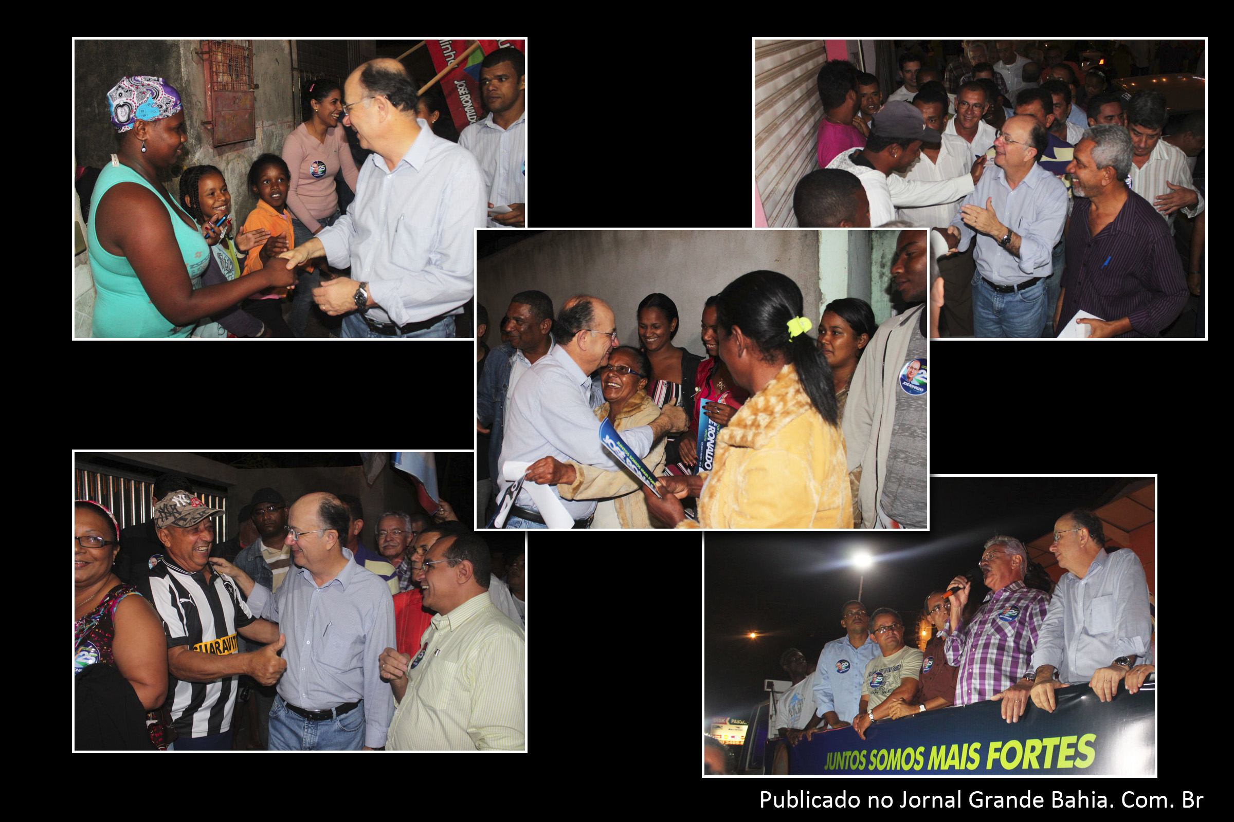 Candidatos em Feira de Santana, José Ronaldo e Luciano Ribeiro visitam a Pampalona.