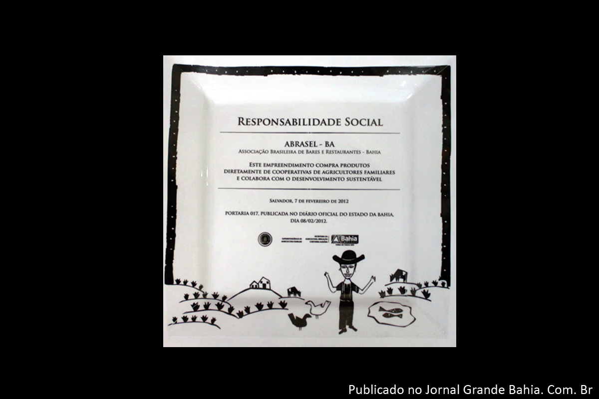 Restaurantes parceiros da agricultura familiar ganham prêmio em Salvador.