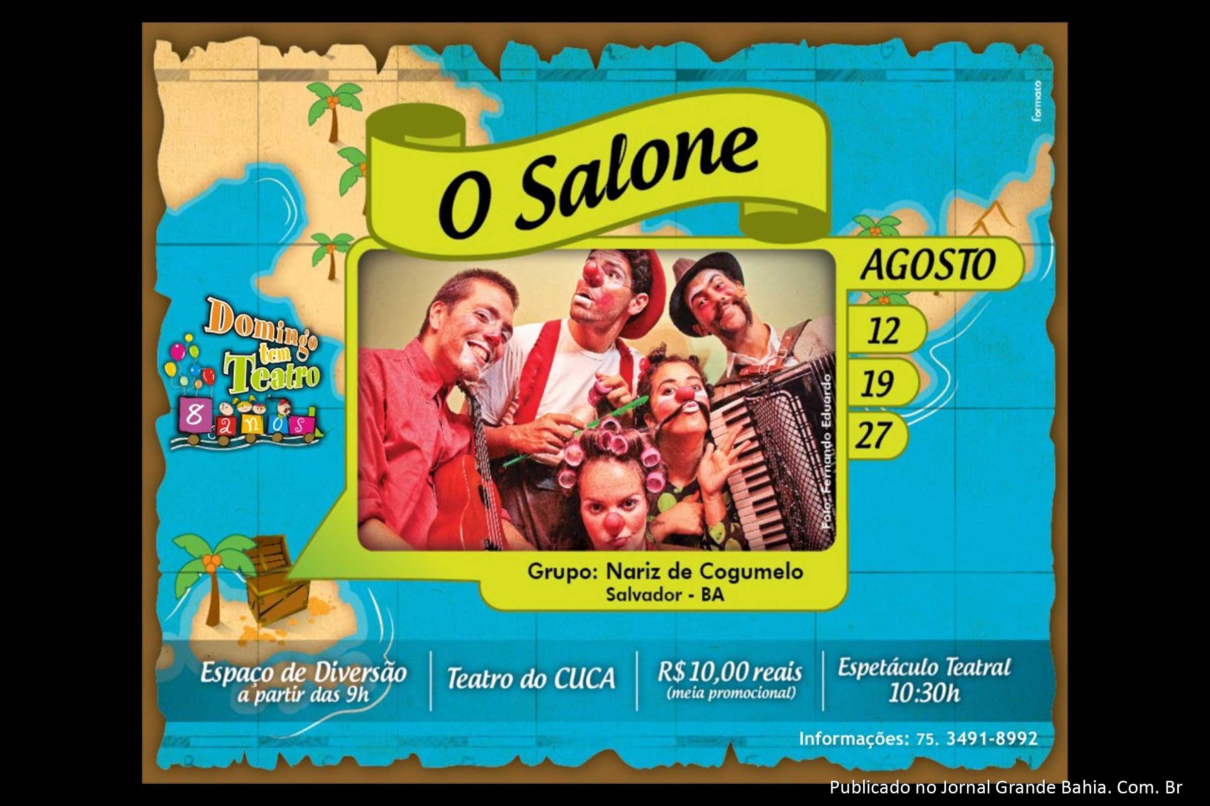 Dia dos Pais com programação teatral em Feira de Santana com a peça 'O Salone'
