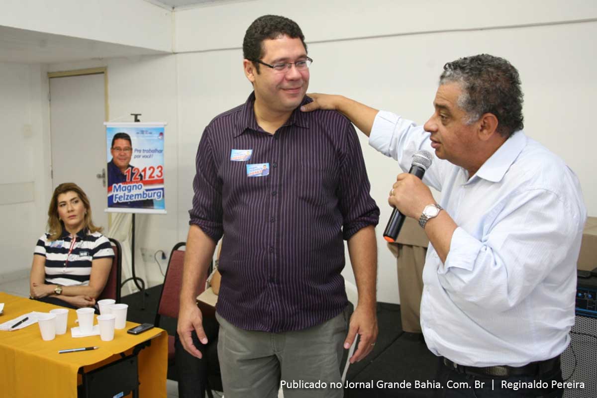 Magno Felzemburgh reafirma apoio à reeleição de Tarcízio Pimenta em Feira de Santana.