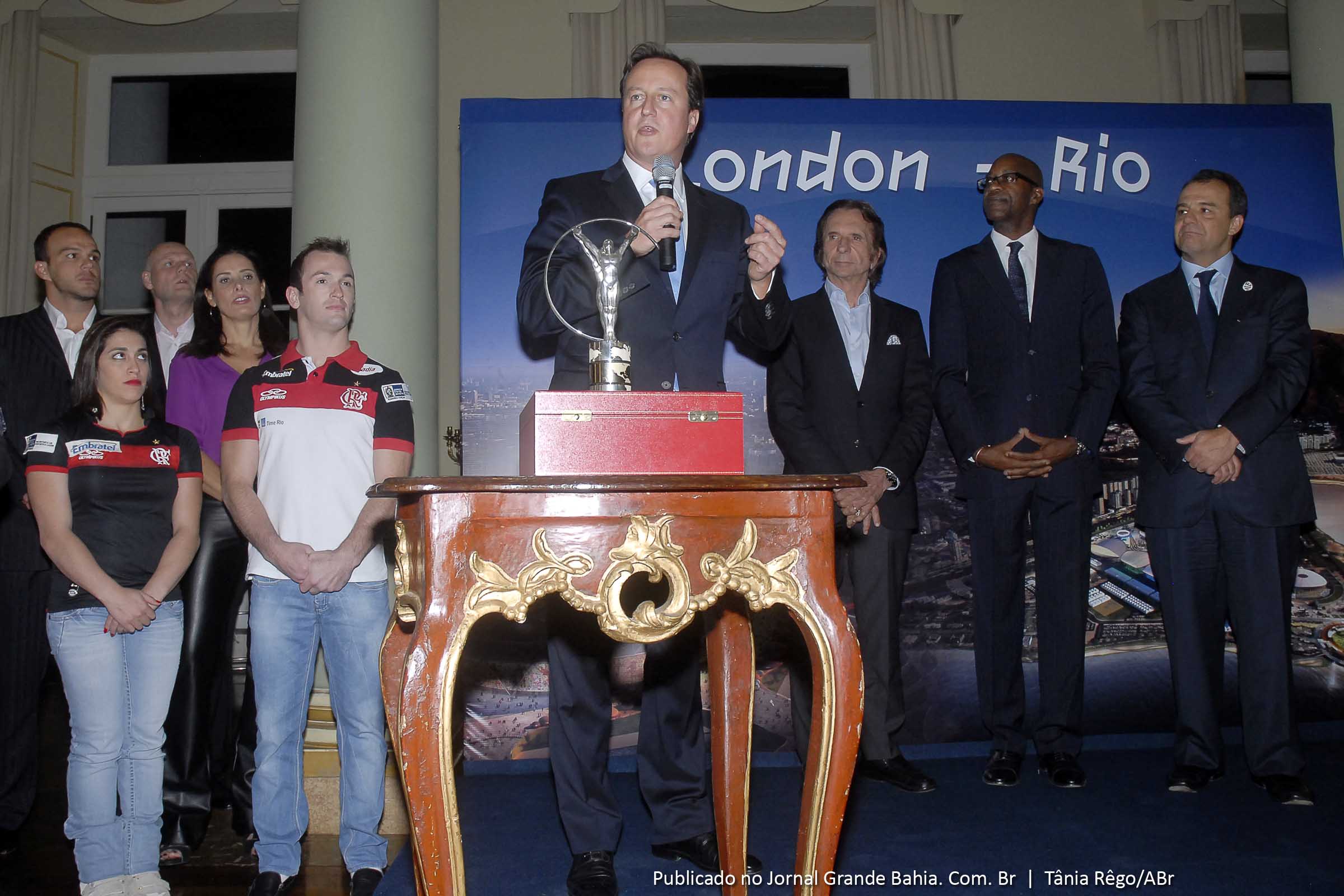 Primeiro-ministro britânico defende no Rio parcerias de negócios para as Olimpíadas 2016