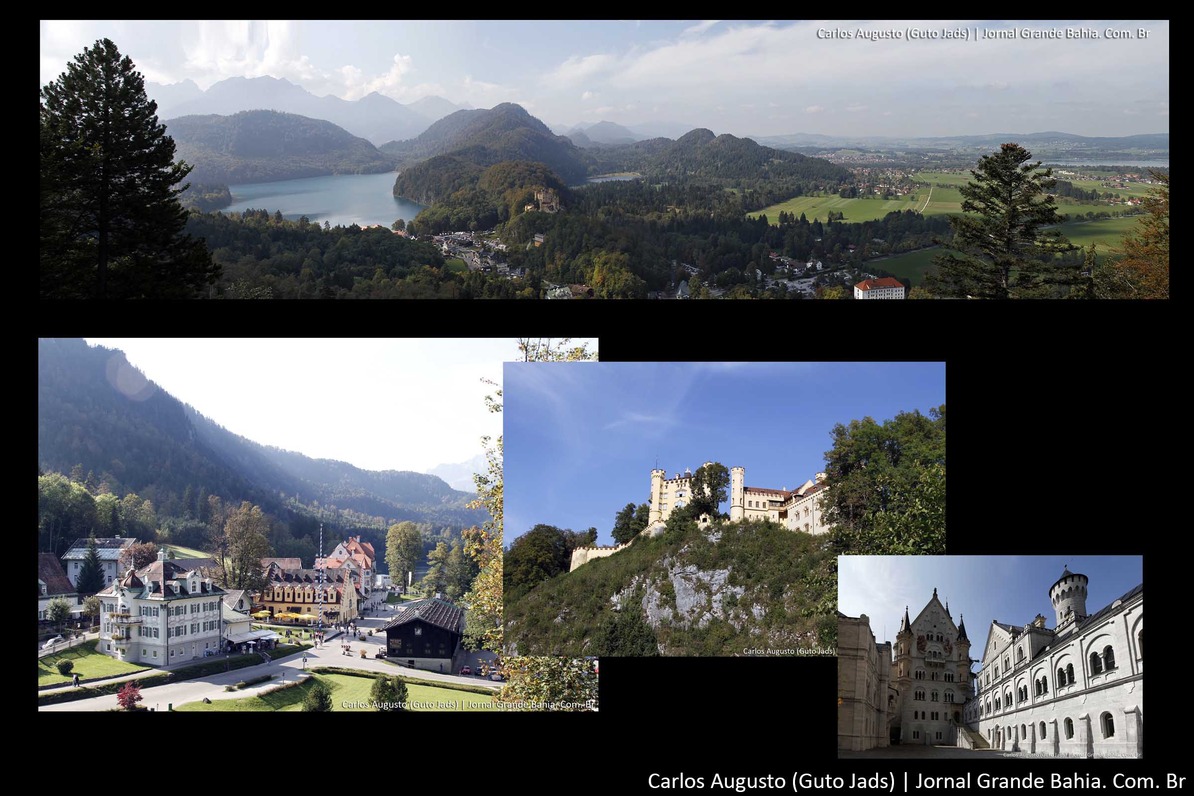 Hohenschwangau – Palácio de Neuschwanstein - Panorâmica - (Foto: Carlos Augusto (Guto Jads) - Jornal Grande Bahia)