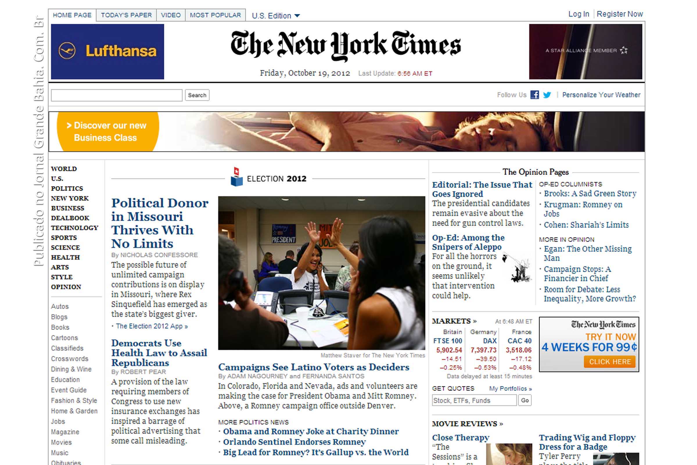 The New York Times prepara versão em português.