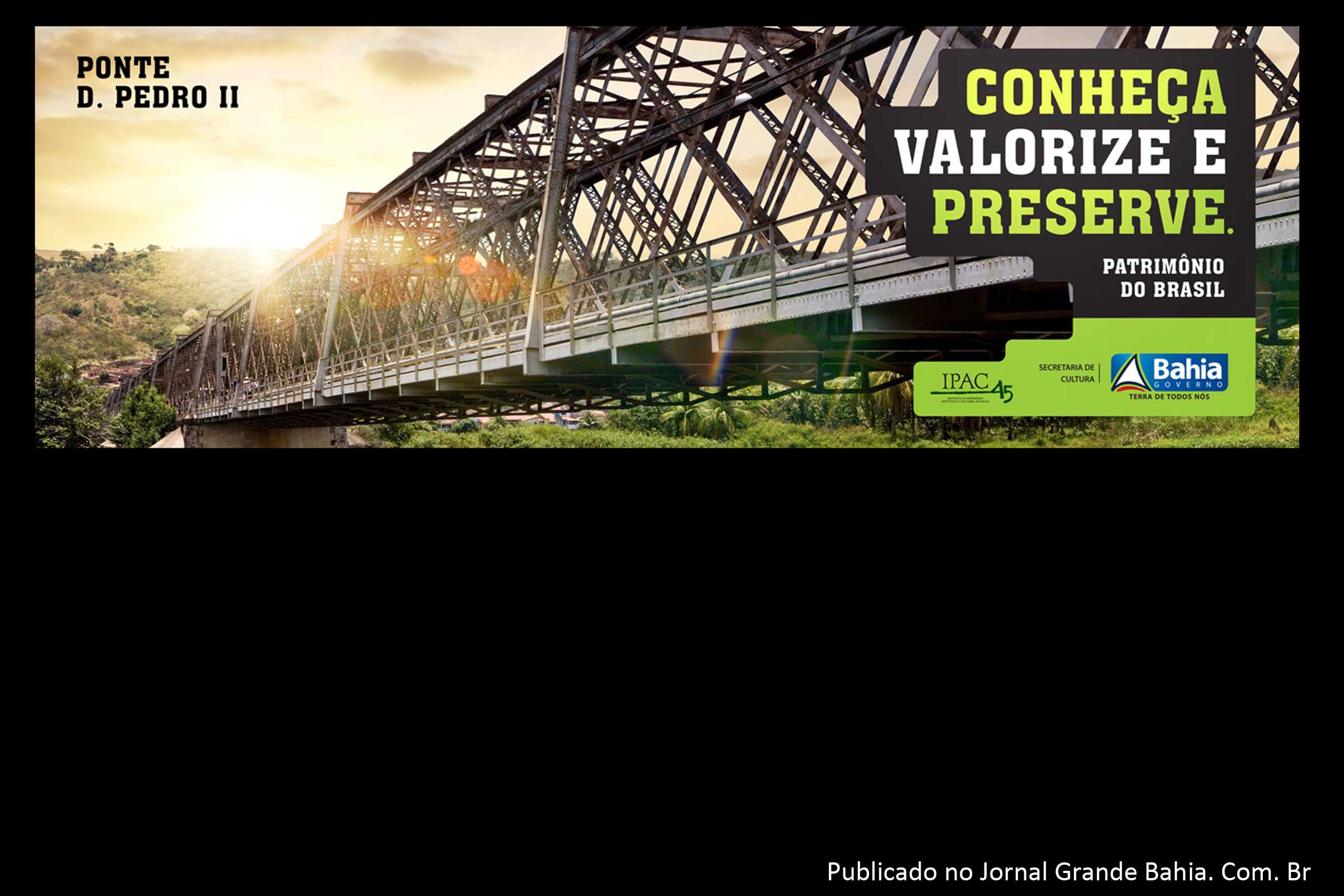 Ponte D. Pedro II - Toda em treliças de ferro, a ponte Dom Pedro II foi fabricada na Inglaterra, de onde veio pré-montada, utilizando a mais avançada tecnologia da época, integrando a que é considerada a mais importante ferroviária realizada na América do Sul. Inaugurada em 7 de julho de 1865, a ponte foi projetada para ser um elo entre o sertão e o litoral baiano, contribuindo significativamente para o desenvolvimento da economia no Estado até meado do século XX. A obra tem o comprimento total de 365m e 9,5m de largura, e cruza o Rio Paraguaçu, iniciando do lado de Cachoeira no Cais da Manga, até em frente à Matriz do Senhor Deus Menino, em São Félix. A ponte Dom Pedro II possui valores individuais a serem preservados, tendo sido estes reiterados por meio do tombamento pelo Governo do Estado da Bahia, de acordo com a Lei n.º 3660/78, através do Decreto n.º 8.357, de 05.11.02.