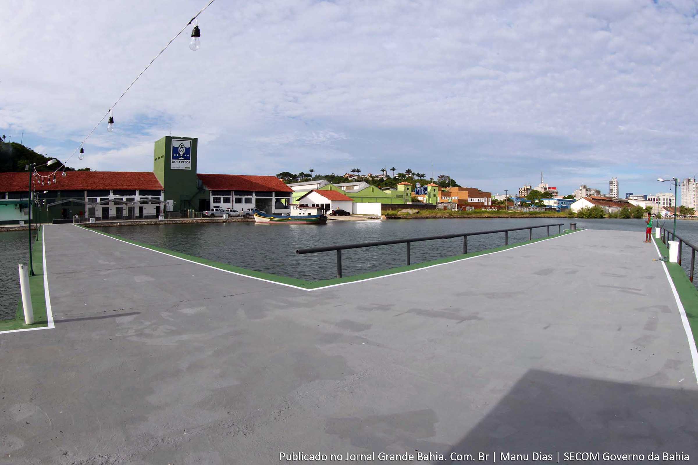 Os primeiros terminais pesqueiros da Bahia foram inaugurados nesta quinta-feira (29/11/2012), em Salvador e em Ilhéus. Na imagem, o Terminal Pesqueiro de Ilhéus.