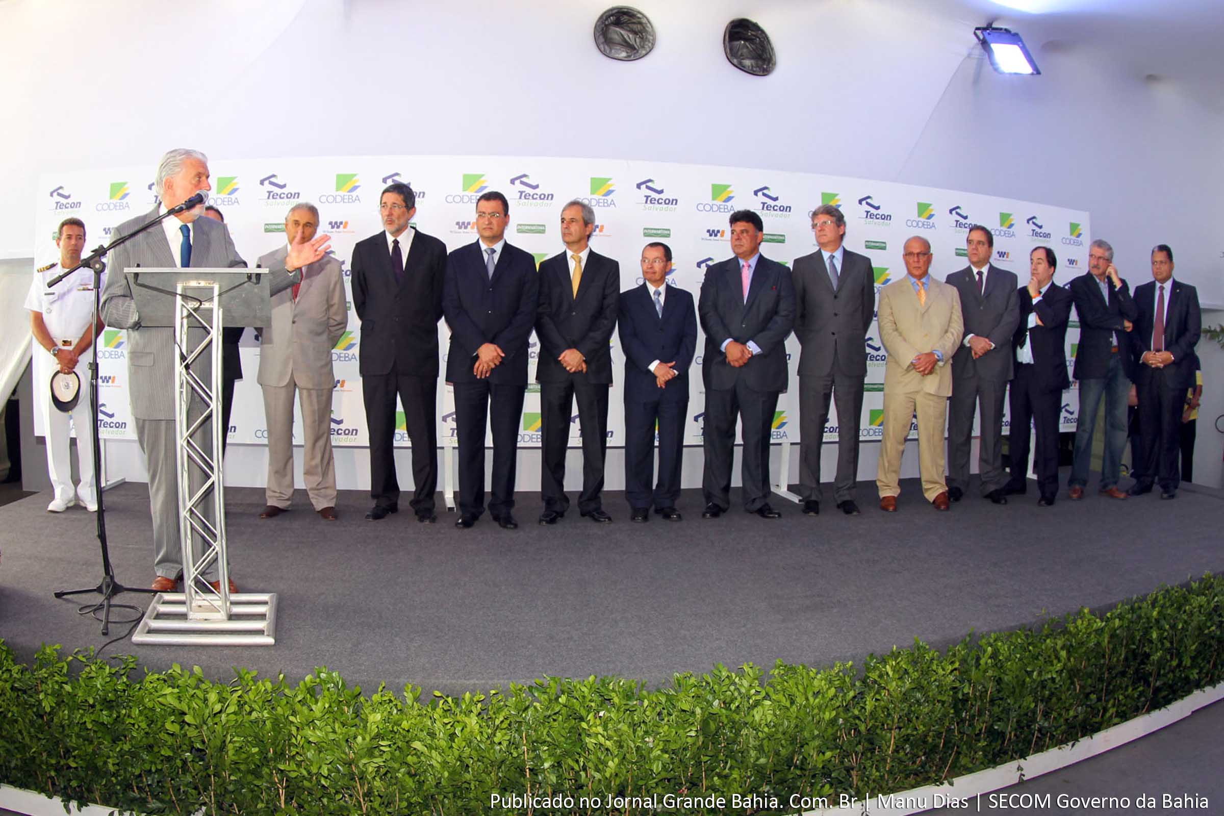 Governador Jaques Wagner inaugura a expansão do Terminal de Contêineres do Porto de Salvador.
