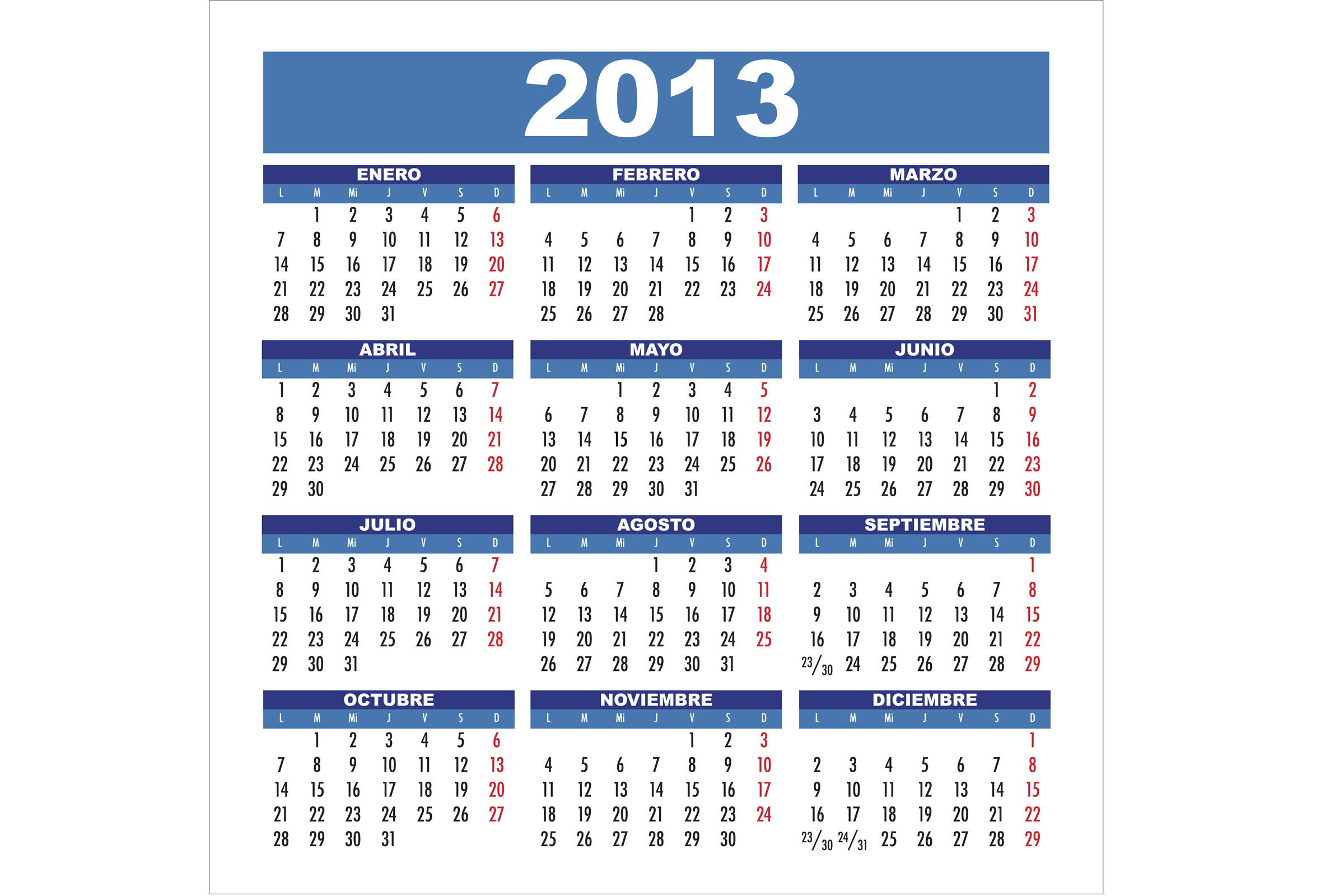 Calendário com feriado e pontos facultativos em 2013 é divulgado.