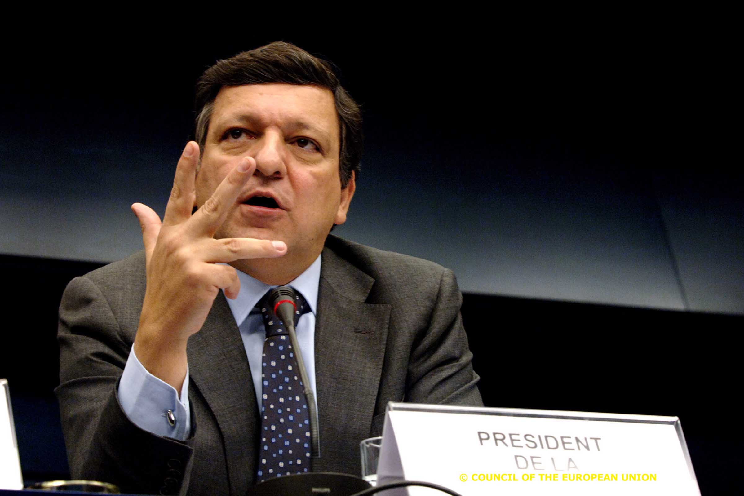 José Manuel Durão Barroso, presidente da Comissão Europeia. Empresários querem maior intercâmbio entre Europa e Brasil.