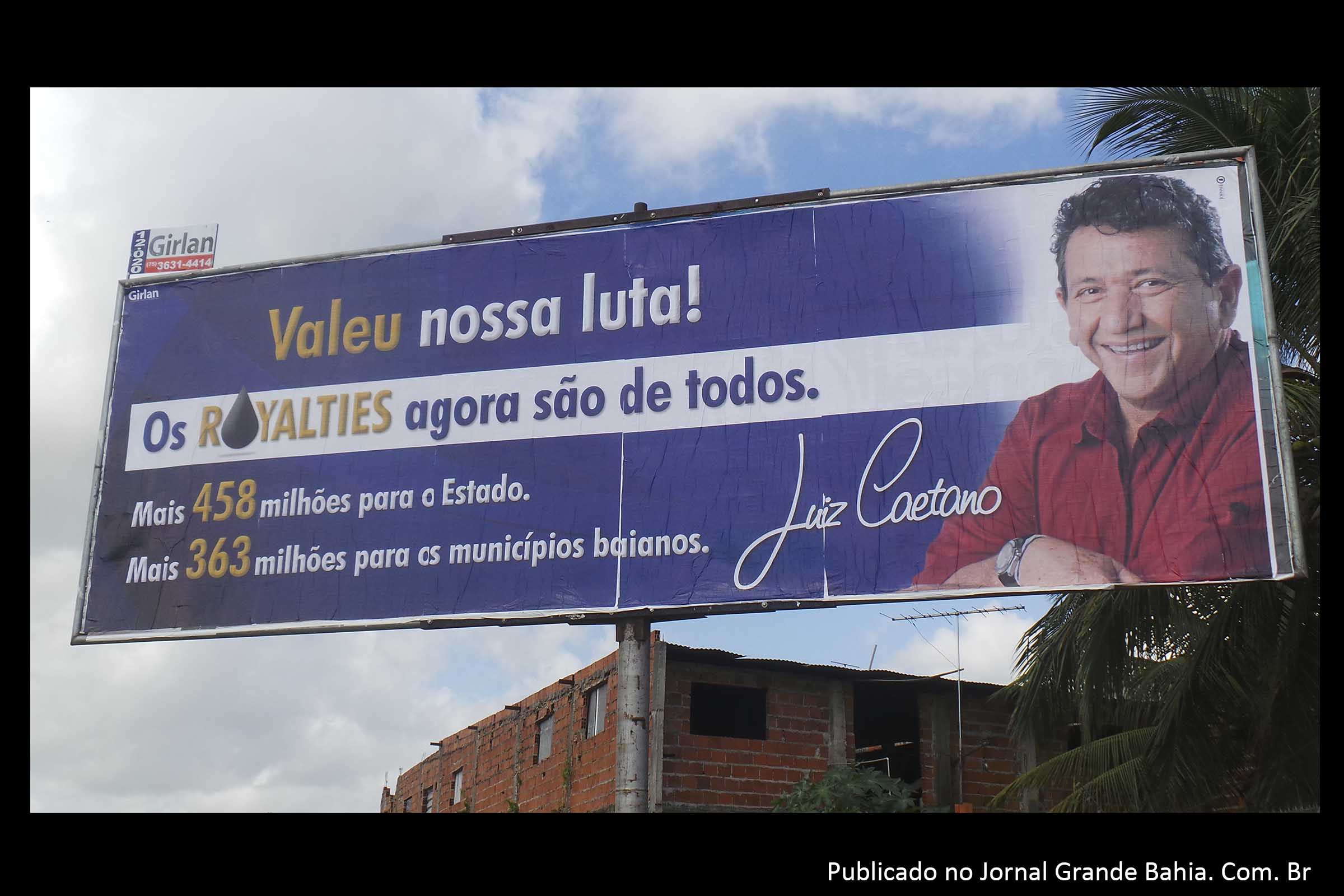 Luiz Caetano é denunciado por indícios de crime eleitoral.