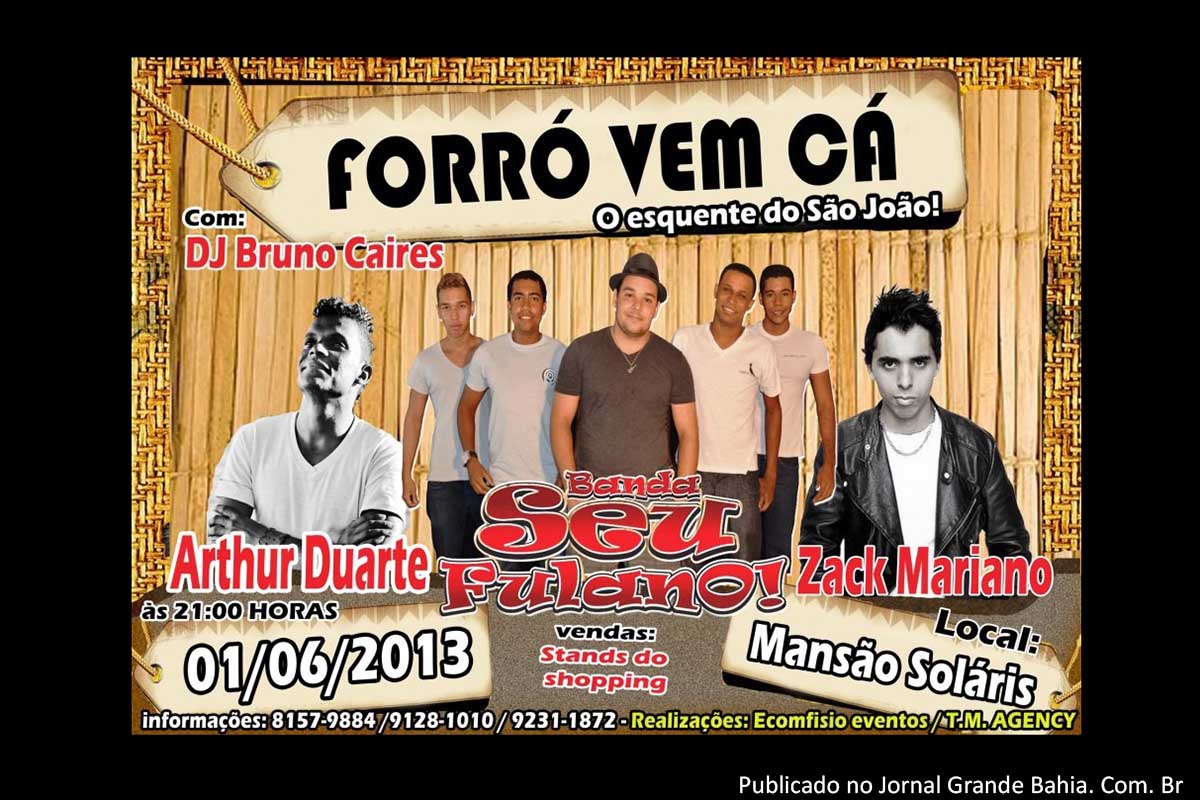 Direção cancela festival de forró.