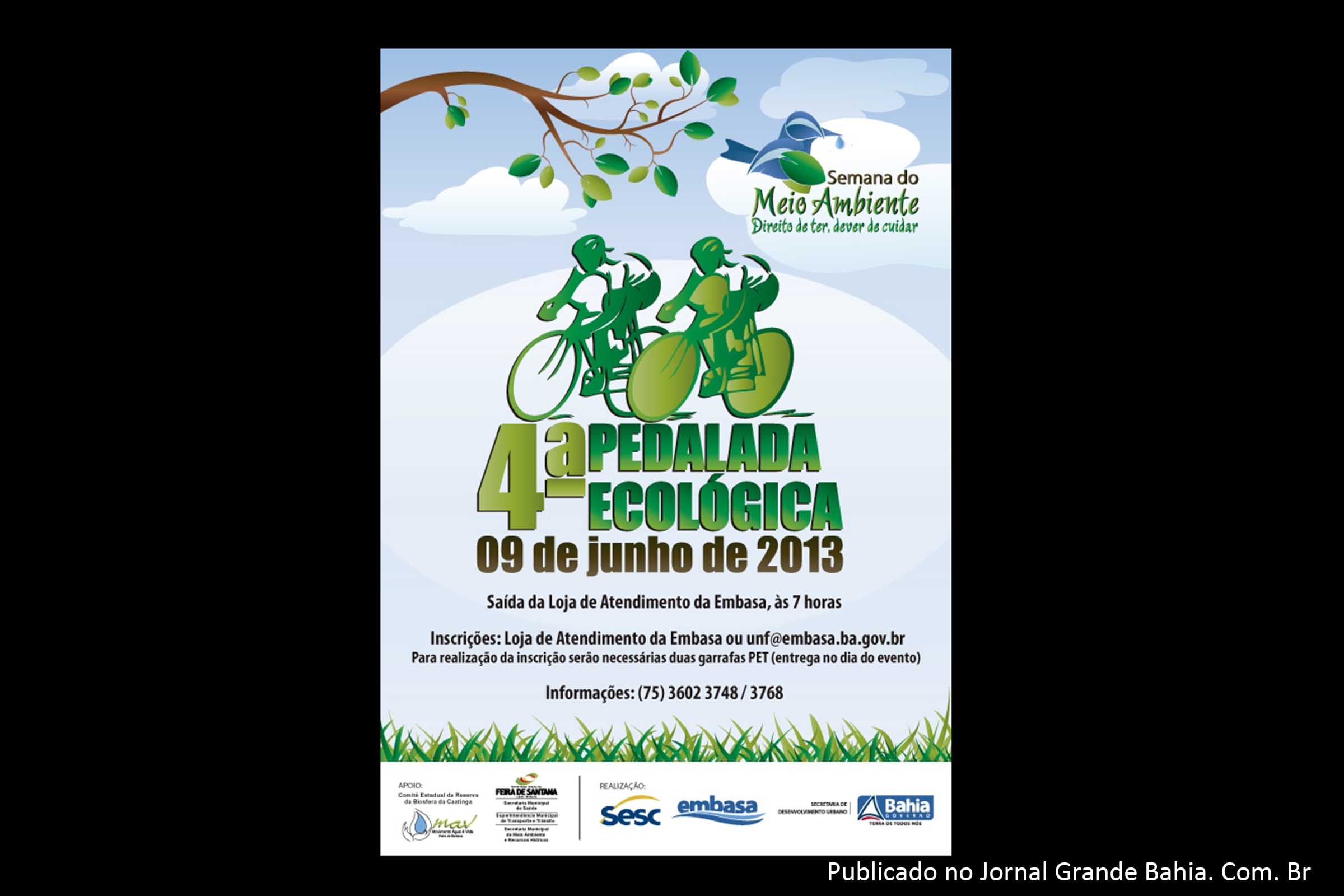 4ª Pedalada Ecológica acontece nesse domingo, em Feira de Santana.