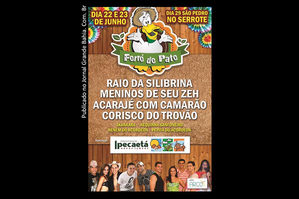 Cartaz do primeiro Forró do Pato.