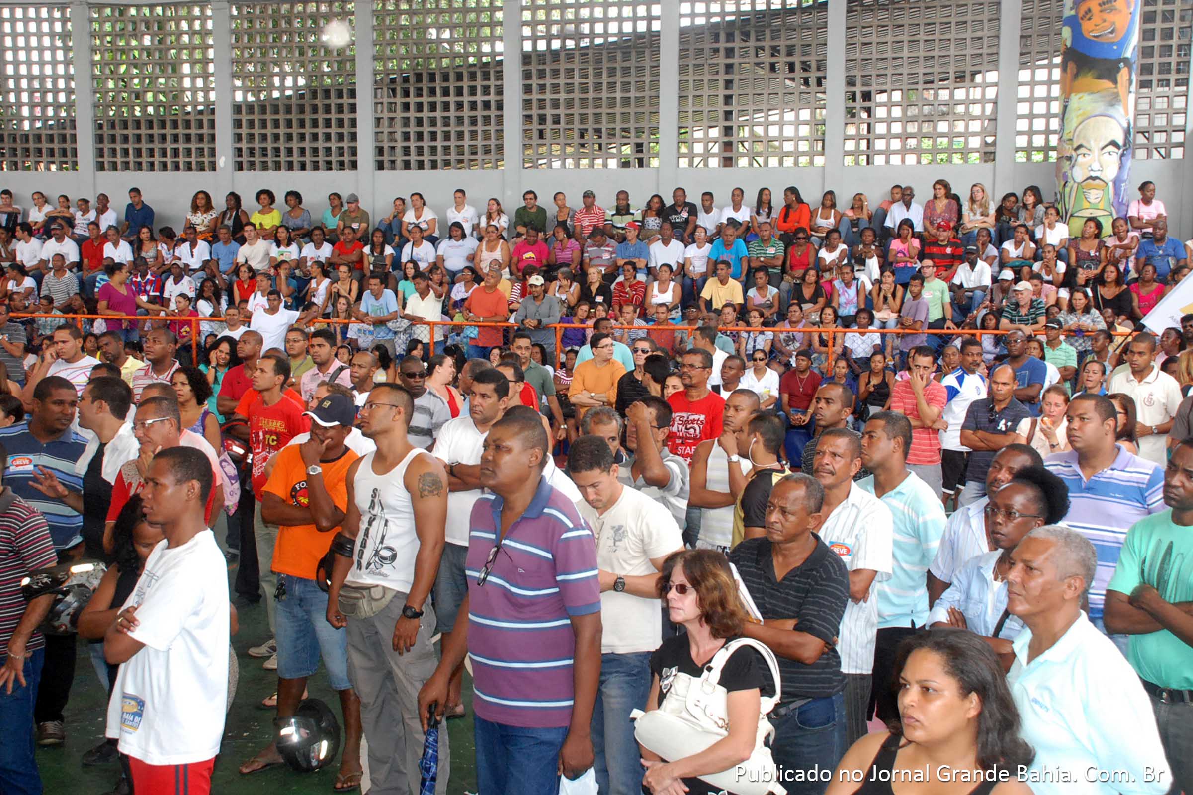 Manifestação dos funcionários da Prefeitura de Salvador.