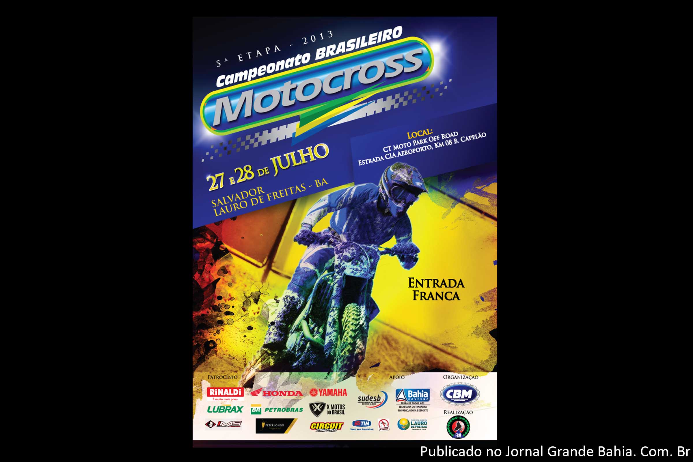5ª etapa do Brasileiro de Motocross ocorre em Lauro de Freitas.