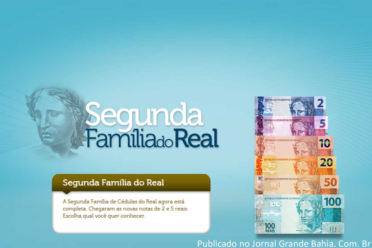 Banco Central lança a segunda família de notas do Real.