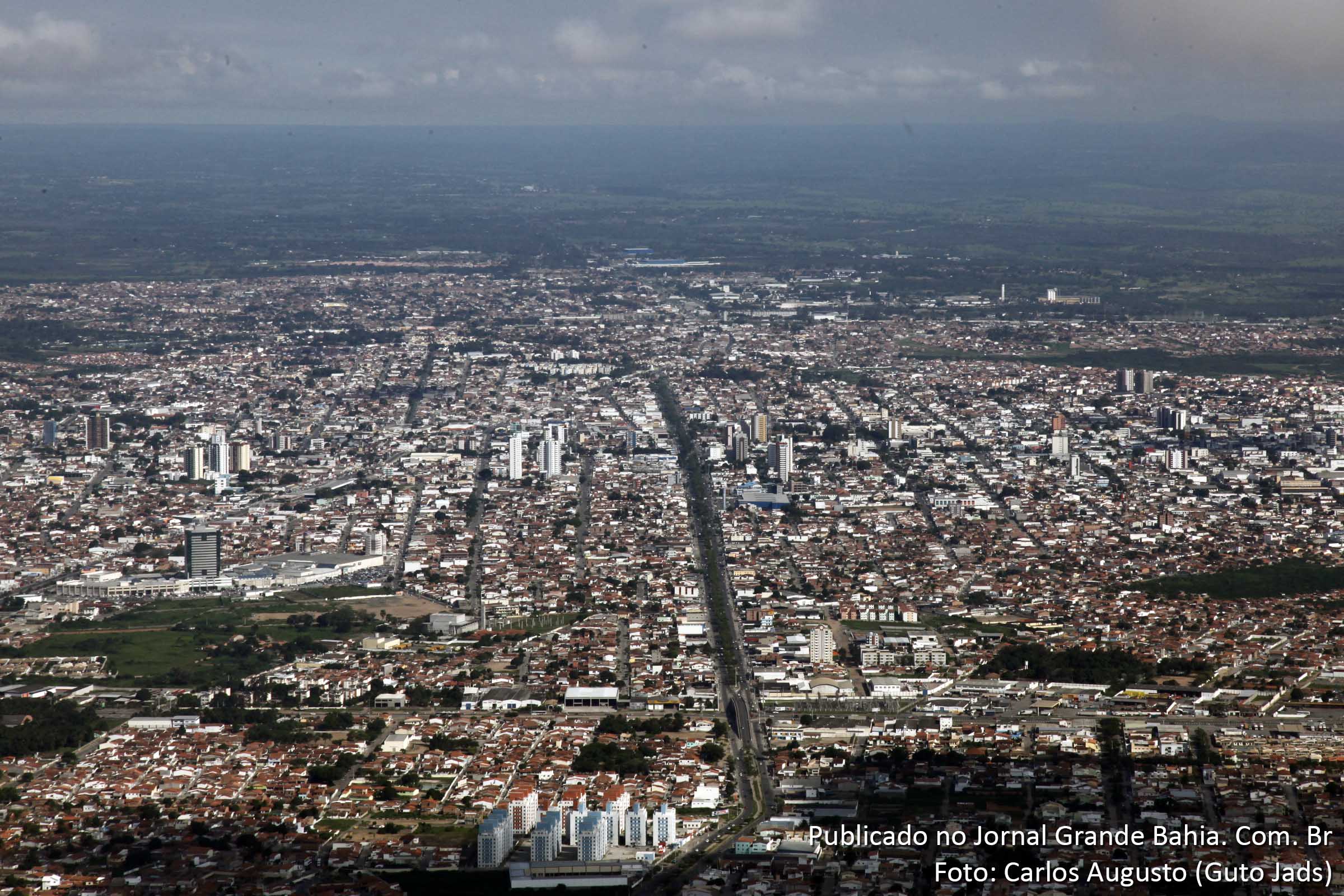 Vista aérea de Feira de Santana. (Foto: Carlos Augusto | Jornal Grande Bahia)