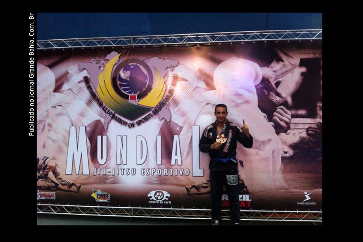 Júpter Filho no Mundial de Jiu-Jítsu Esportivo.