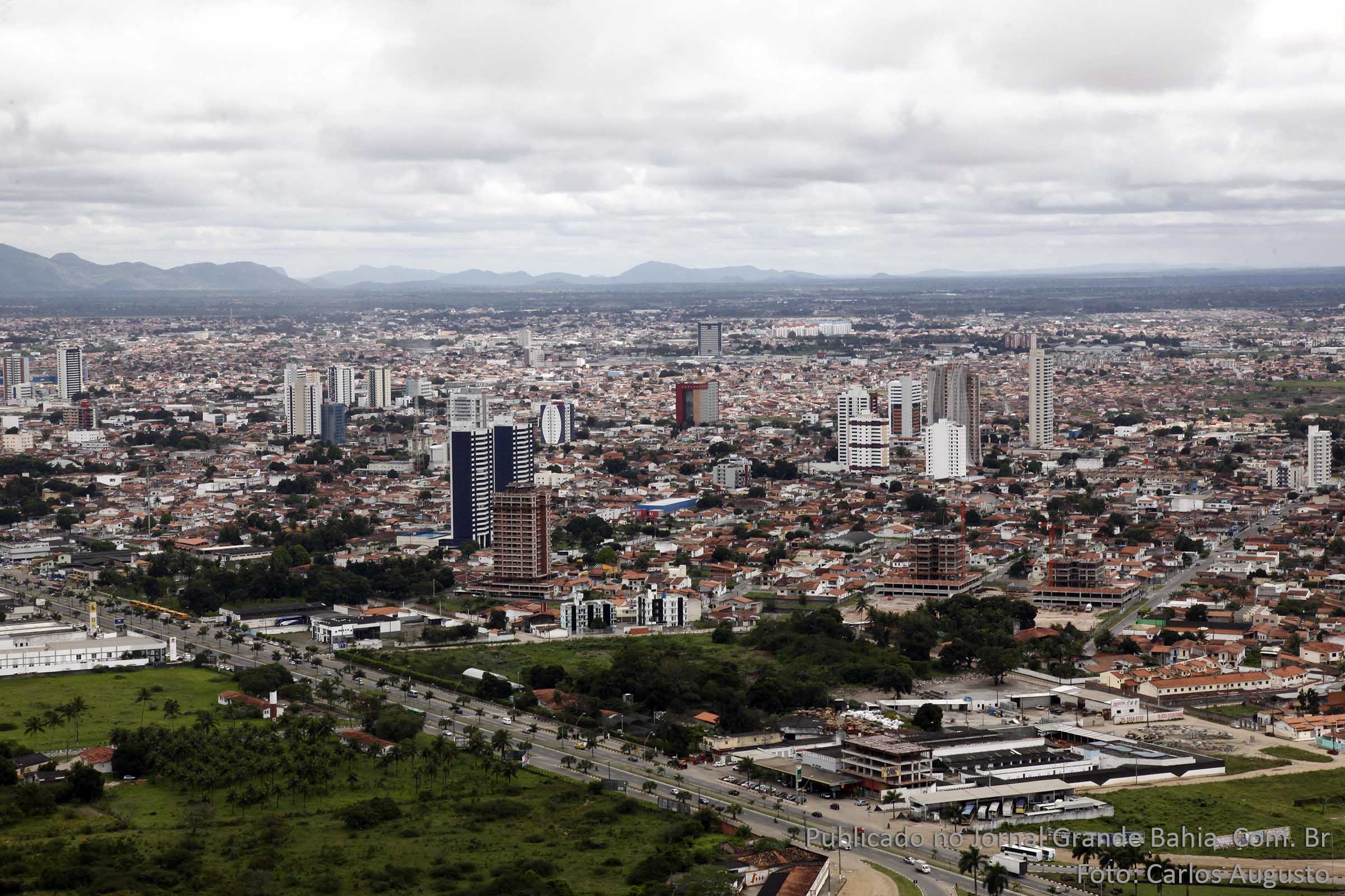 Vista aérea de Feira de Santana. (Foto: Carlos Augusto | Jornal Grande Bahia)