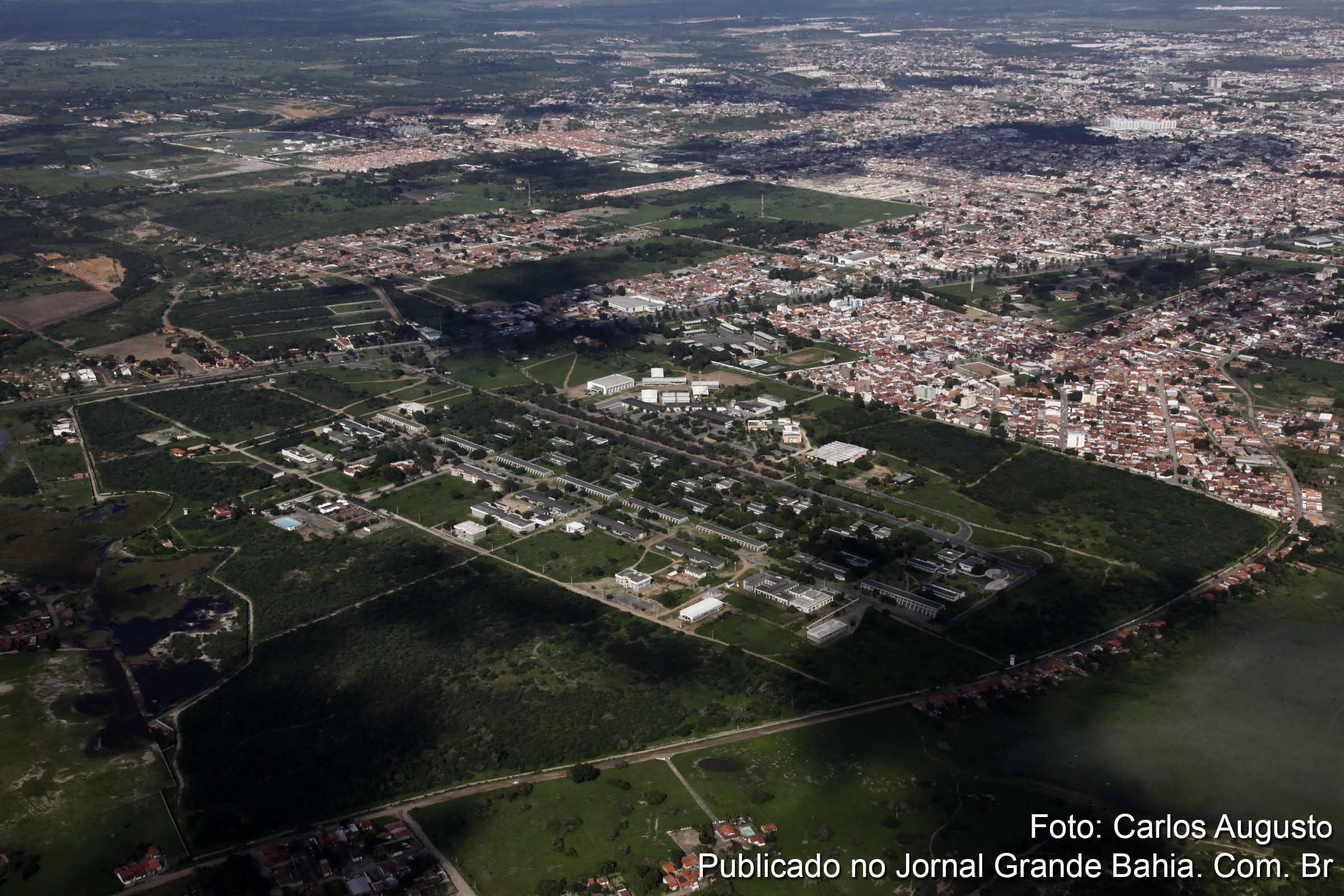 Vista aérea da Universidade Estadual de Feira de Santana. (Foto: Carlos Augusto | Jornal Grande Bahia)