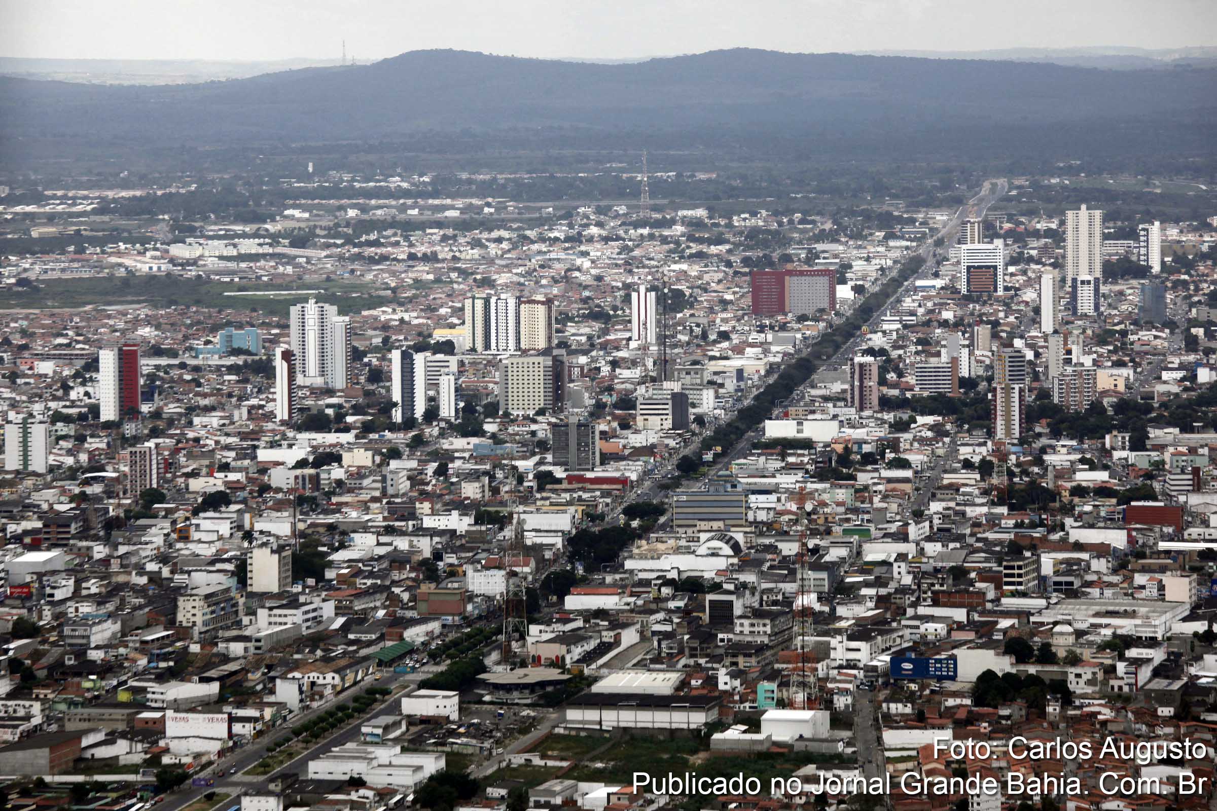 Vista aérea de Feira de Santana. (Foto: Carlos Augusto | Jornal Grande Bahia)