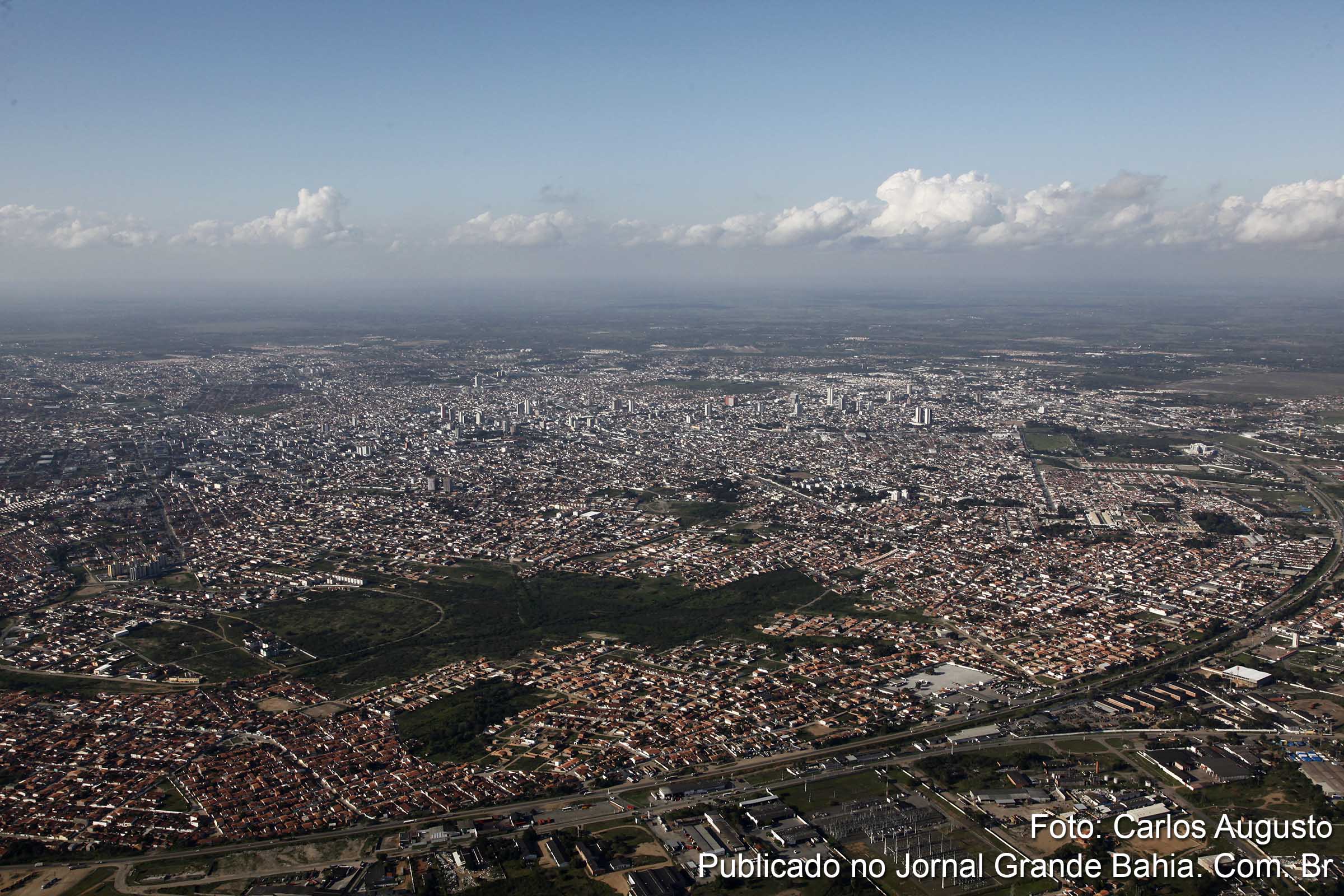 Vista aérea de Feira de Santana. (Foto: Carlos Augusto | Jornal Grande Bahia)