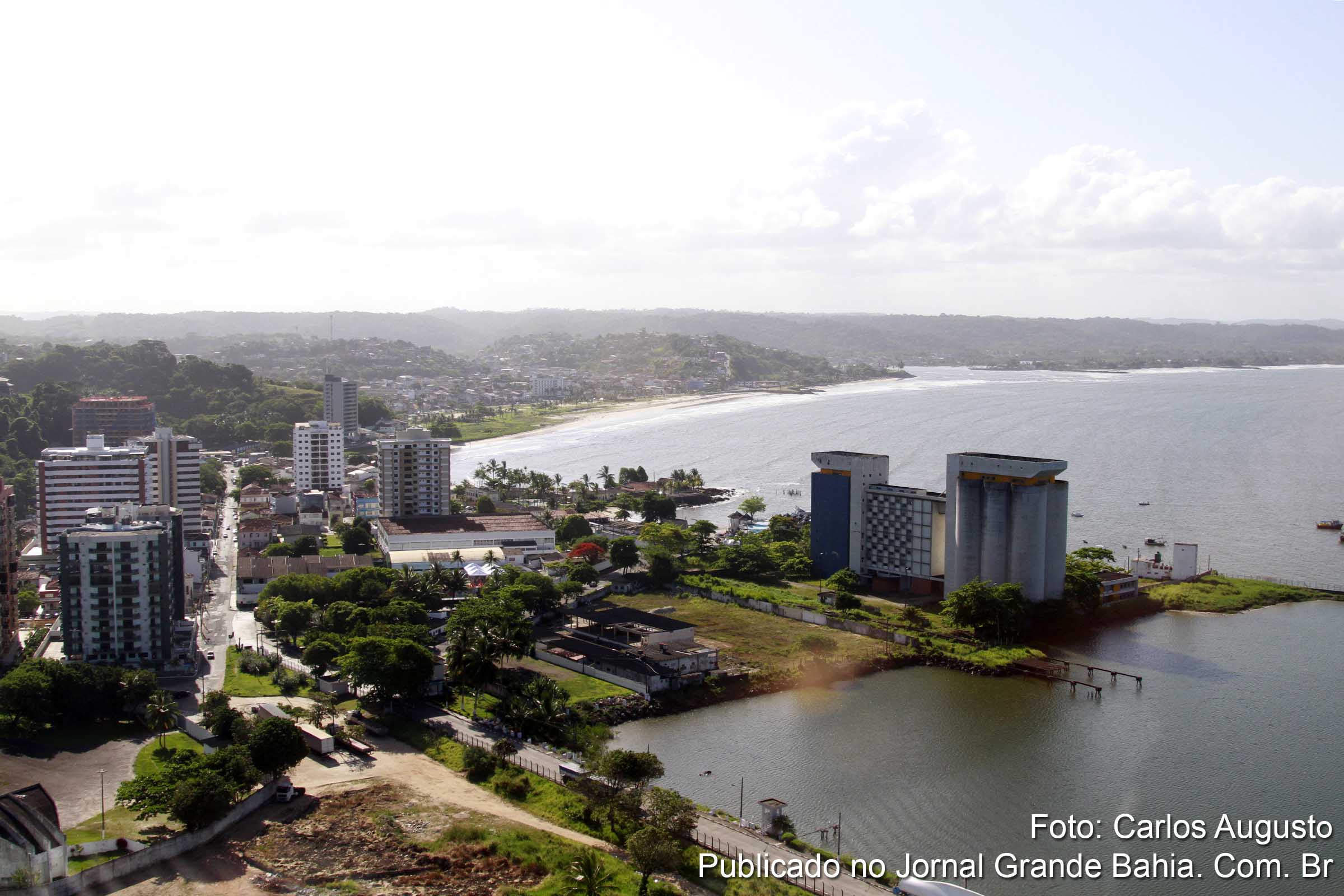 Vista aérea de Ilhéus. (Foto: Carlos Augusto | Jornal Grande Bahia)