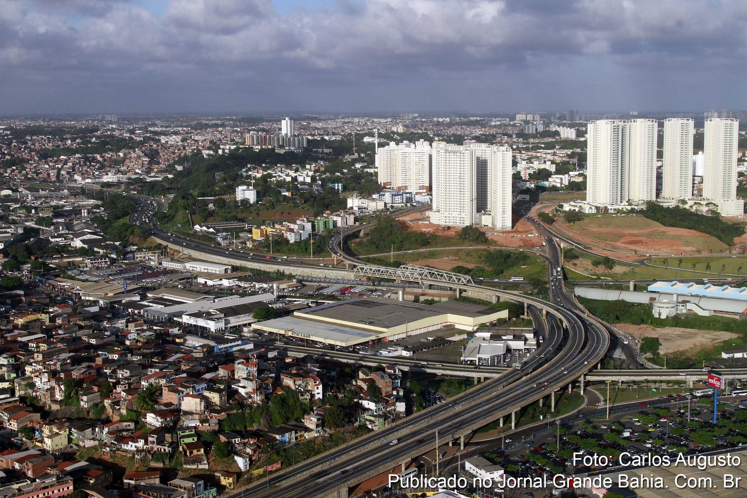 Vista aérea de Salvador. (Foto: Carlos Augusto | Jornal Grande Bahia)