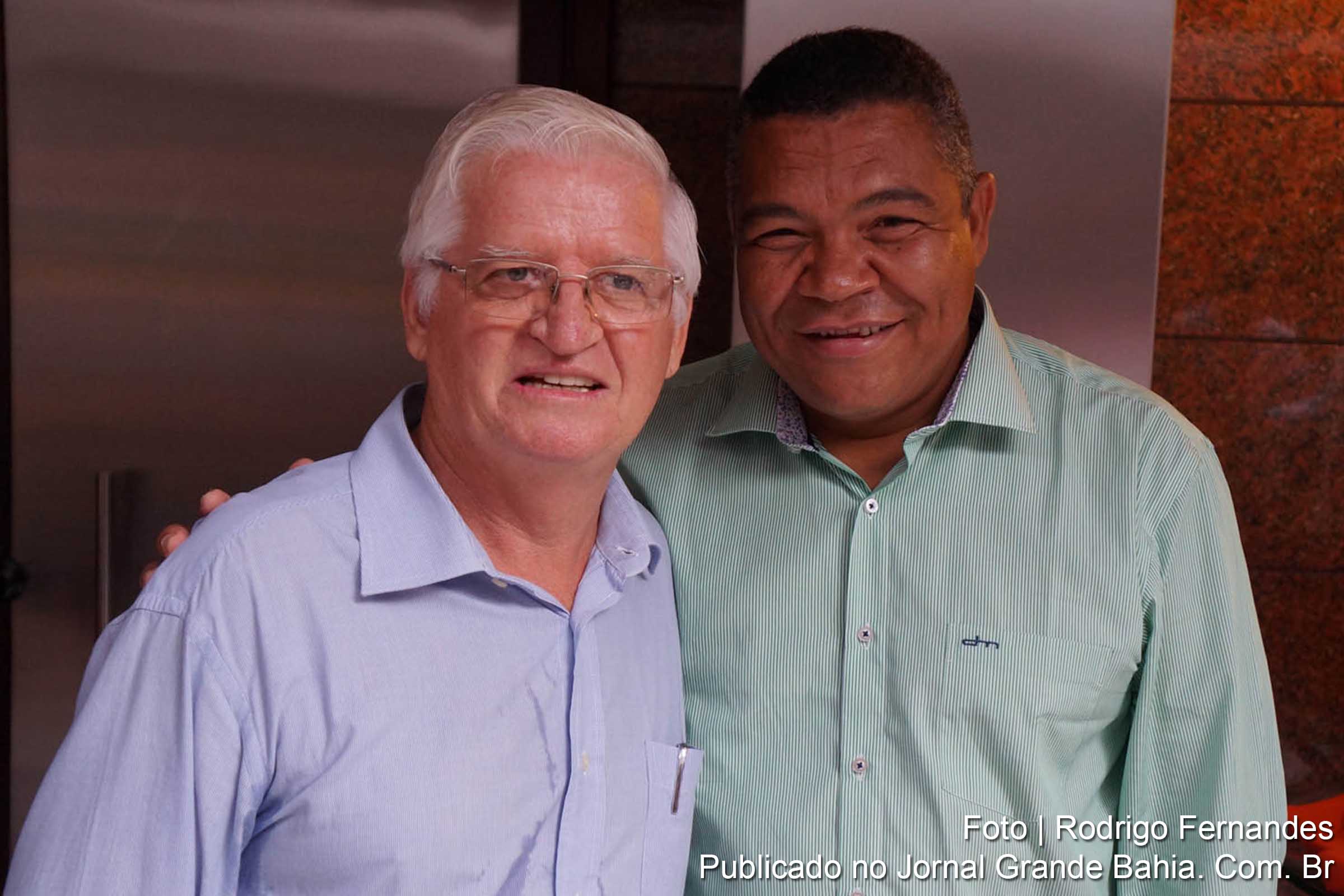 O ex-ministro da Pesca José Fritsch e o deputado federal Valmir Assunção,