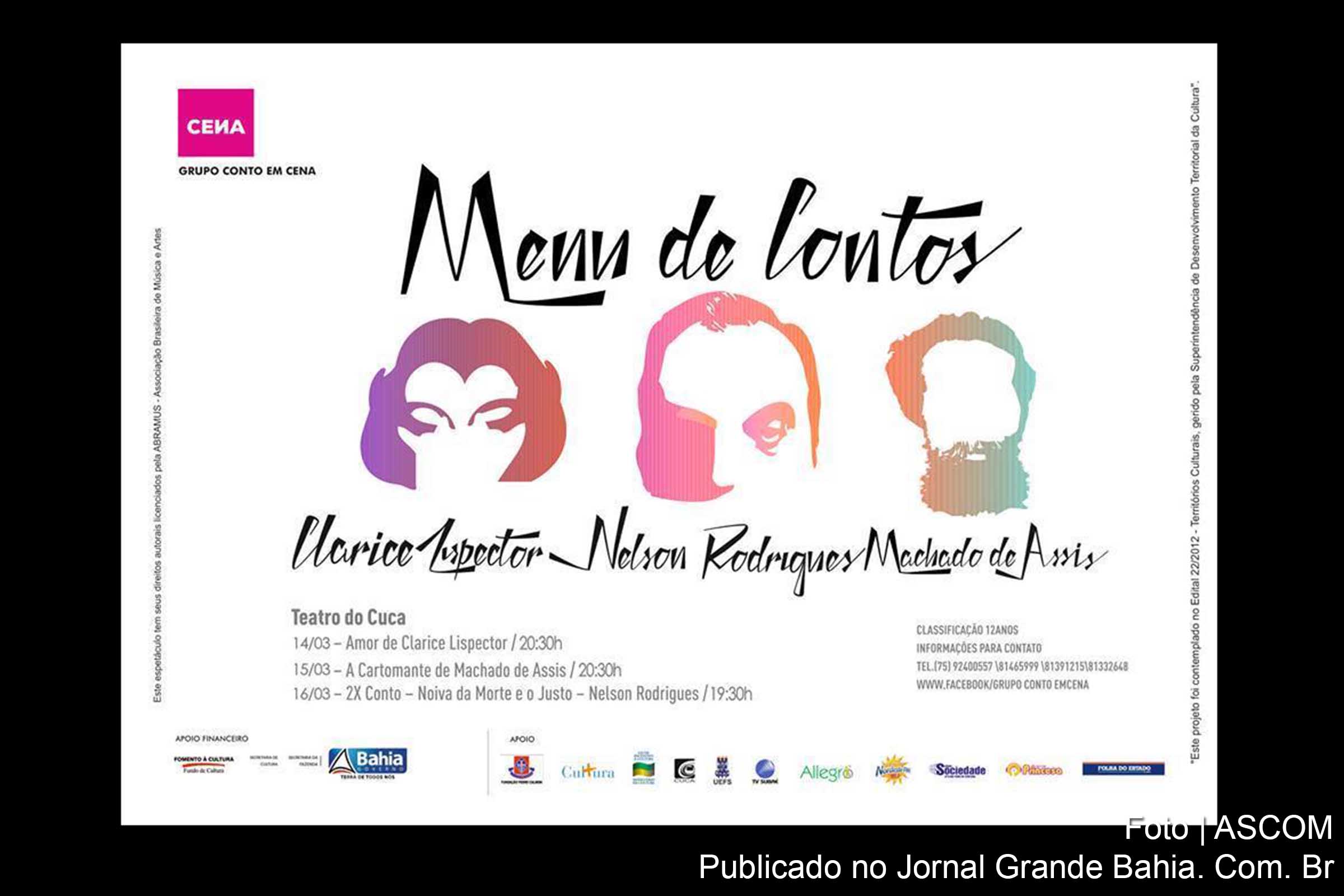 Cartaz do Menu de Contos edição 2014.