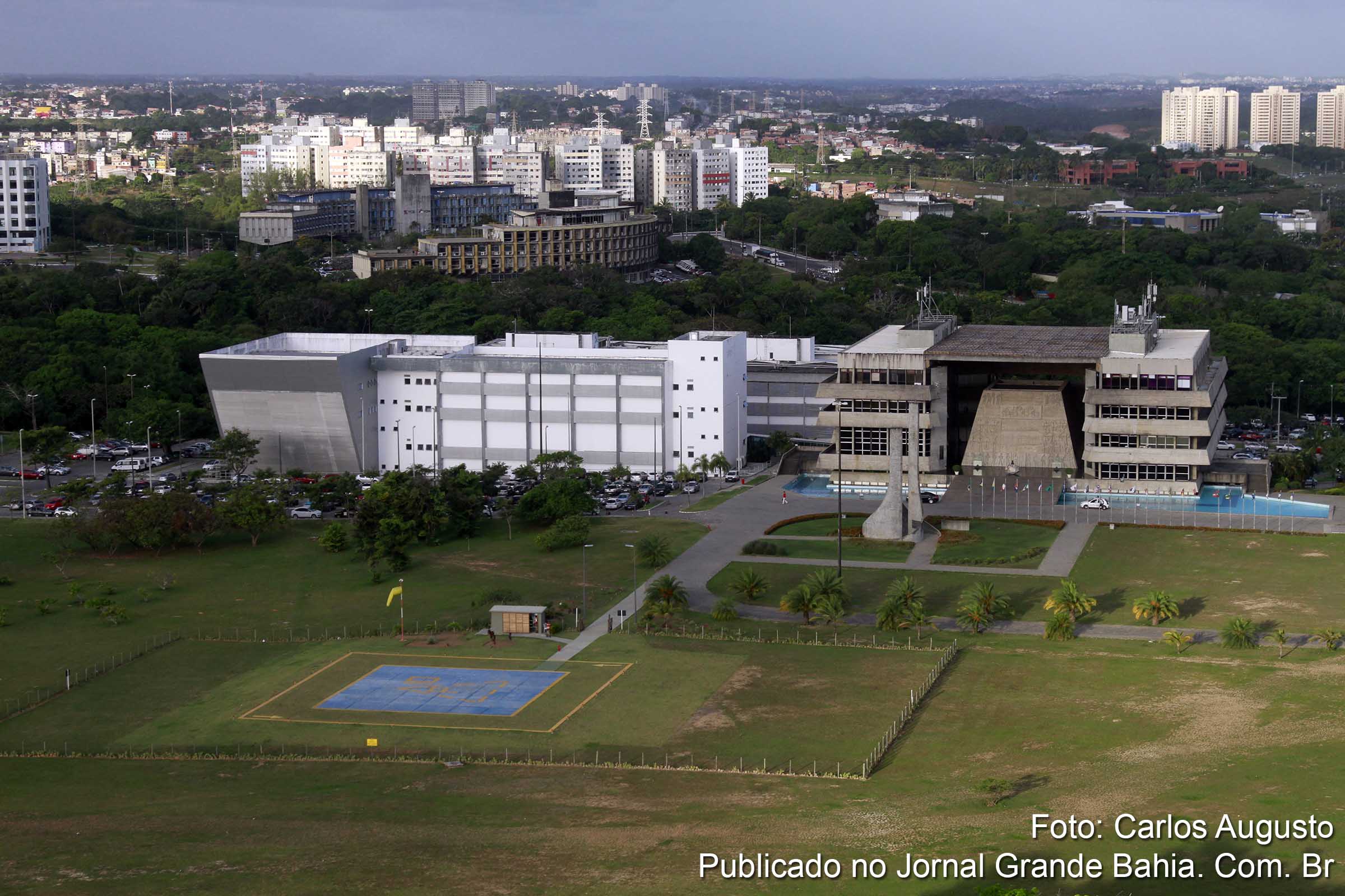 Vista aérea da Assembleia Legislativa da Bahia. (Foto: Carlos Augusto | Jornal Grande Bahia)