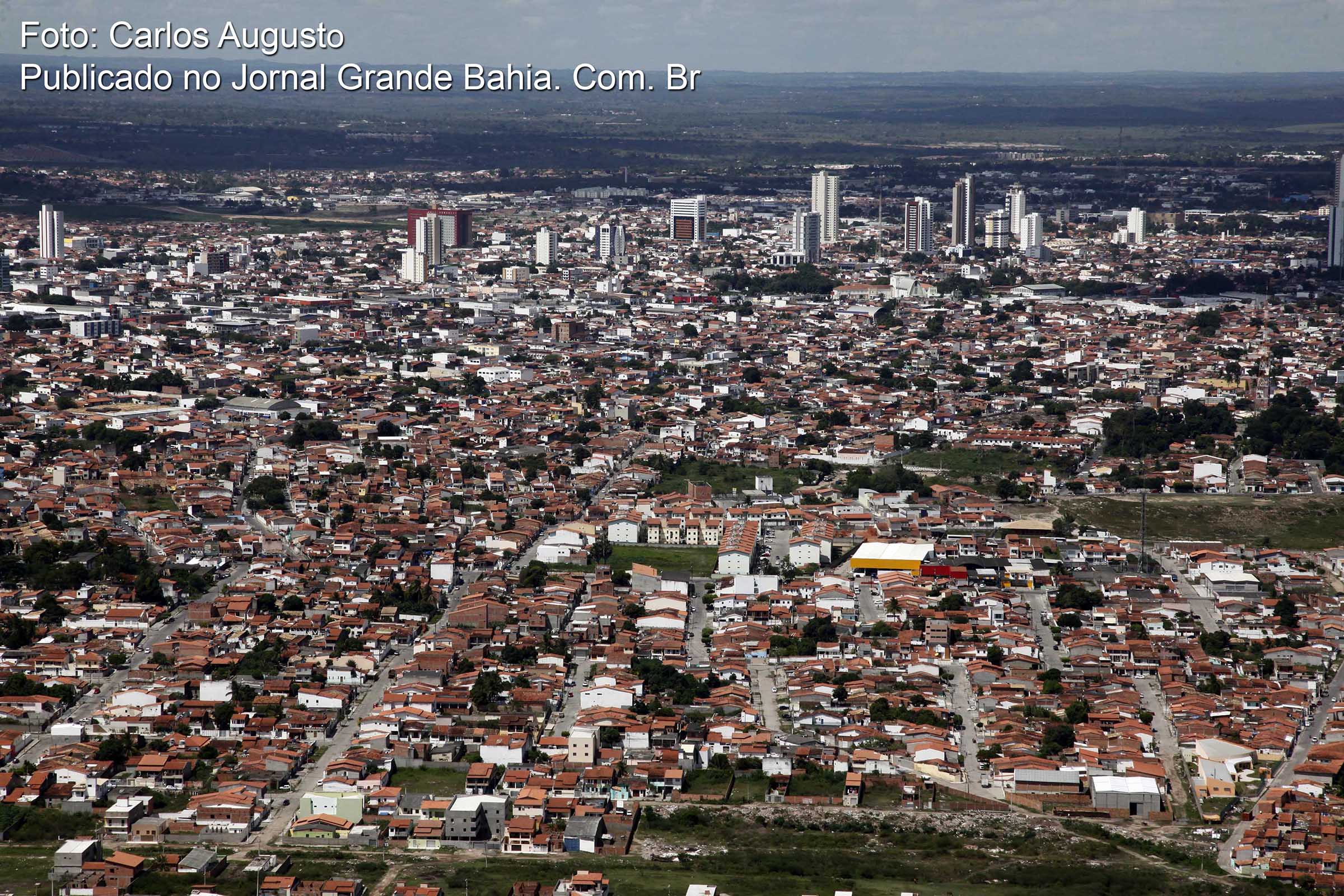 Vista aérea de Feira de Santana. (Foto: Carlos Augusto | Jornal Grande Bahia)