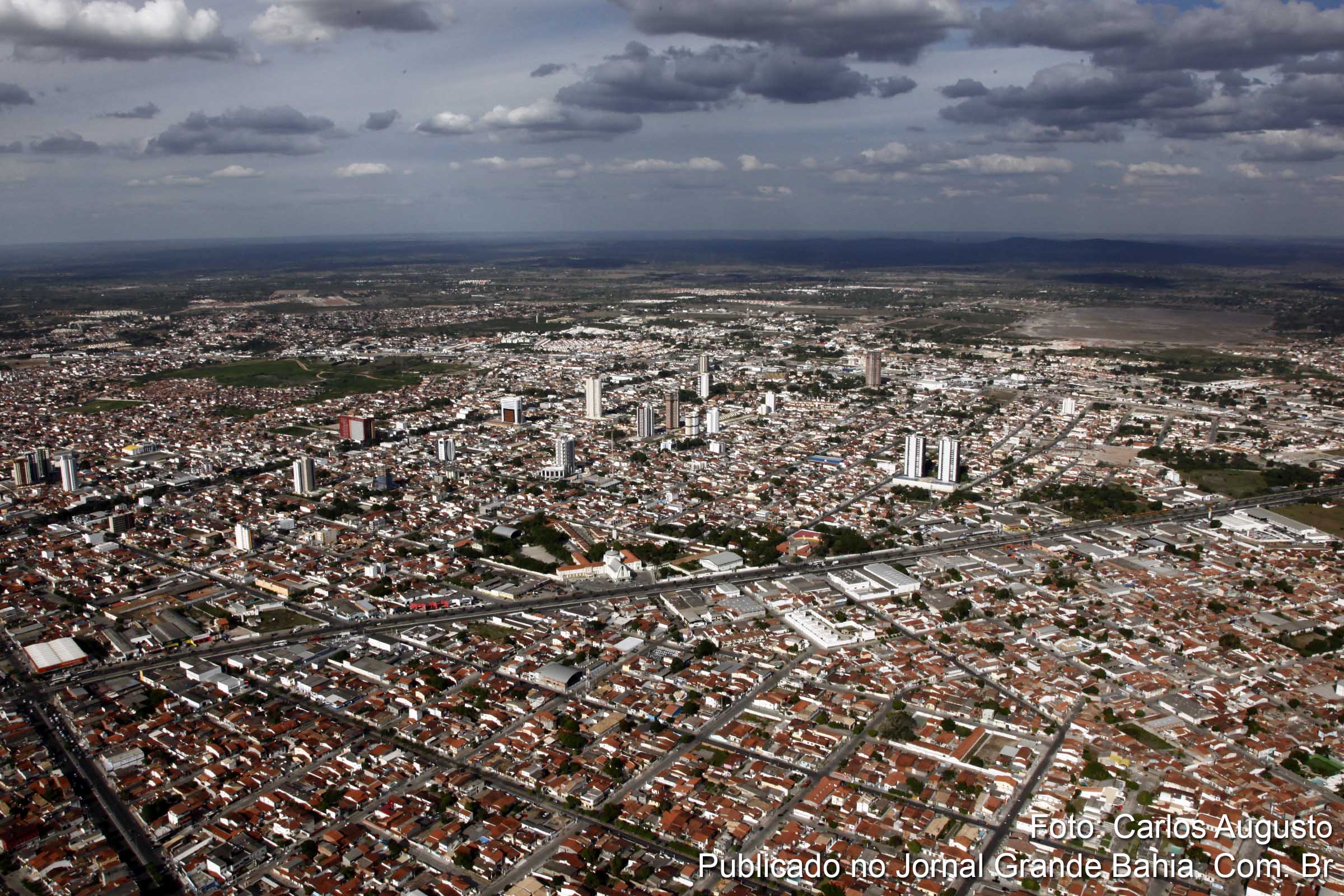 Vista aérea de Feira de Santana. (Foto: Carlos Augusto | Jornal Grande Bahia)