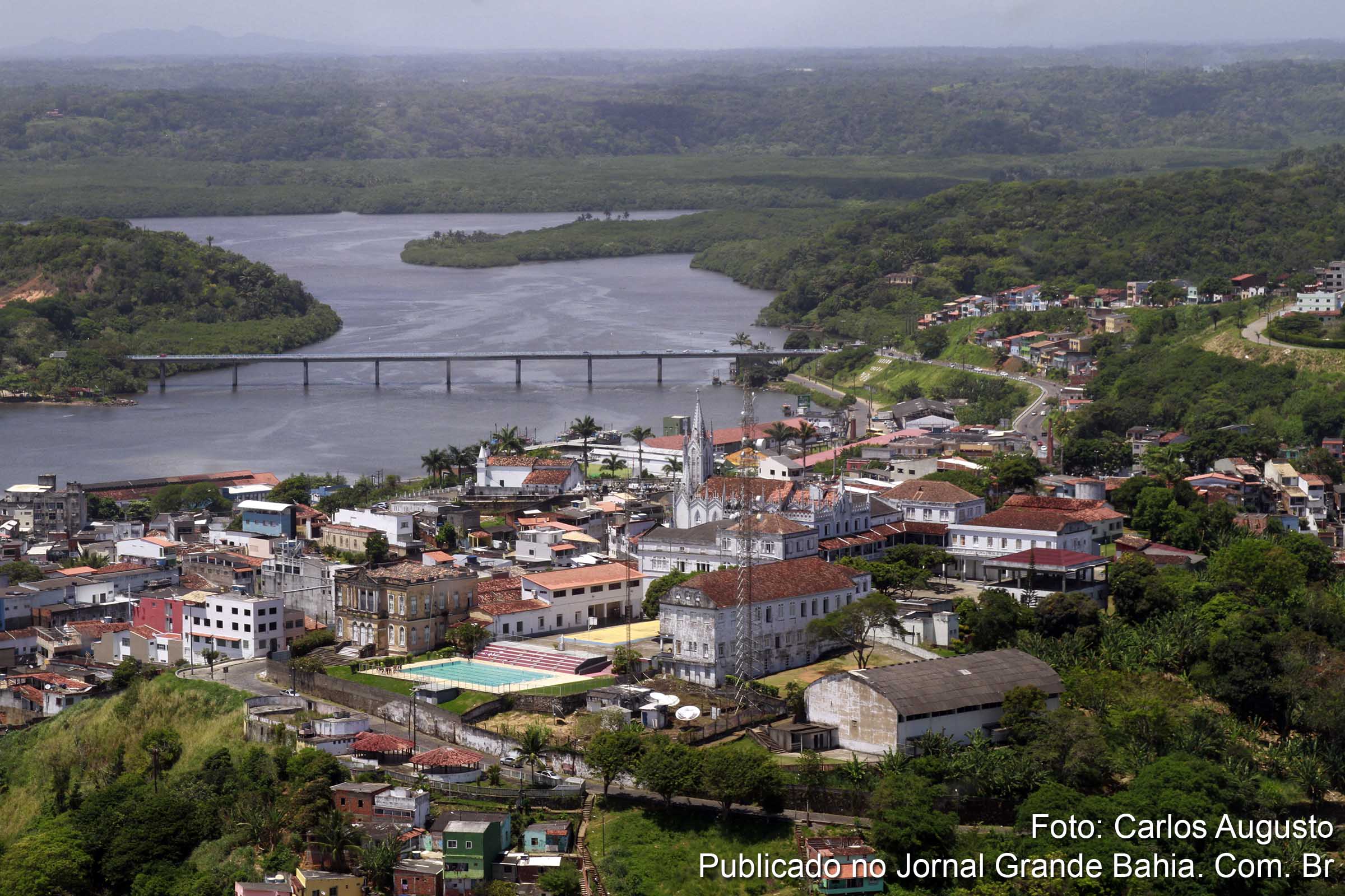 Vista aérea de Ilhéus, município será afetado pela construção do Porto Sul. (Foto: Carlos Augusto | Jornal Grande Bahia)