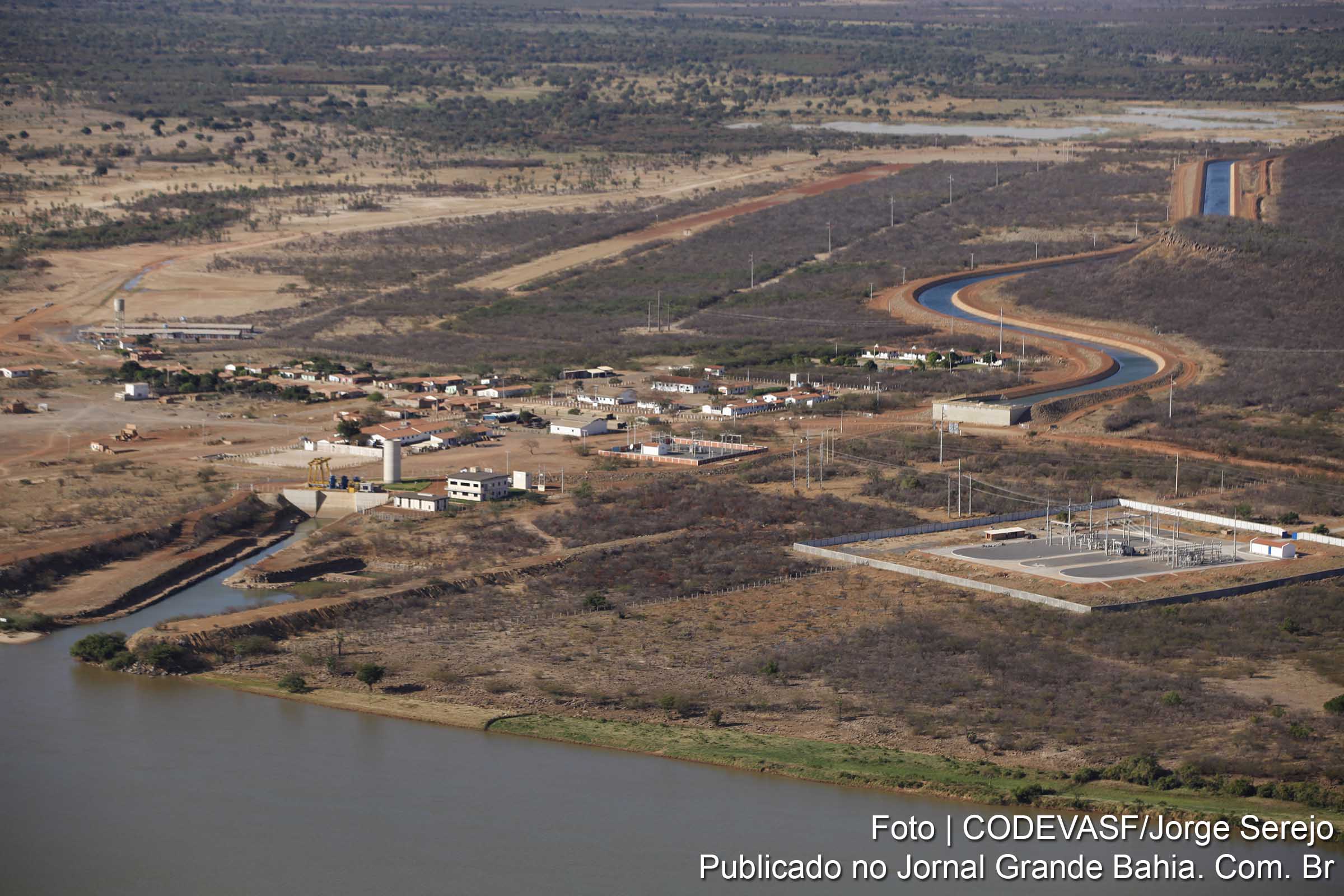 Codevasf investe naregião de Irecê. Na imagem, vista aérea do projeto Baixio de Irecê.