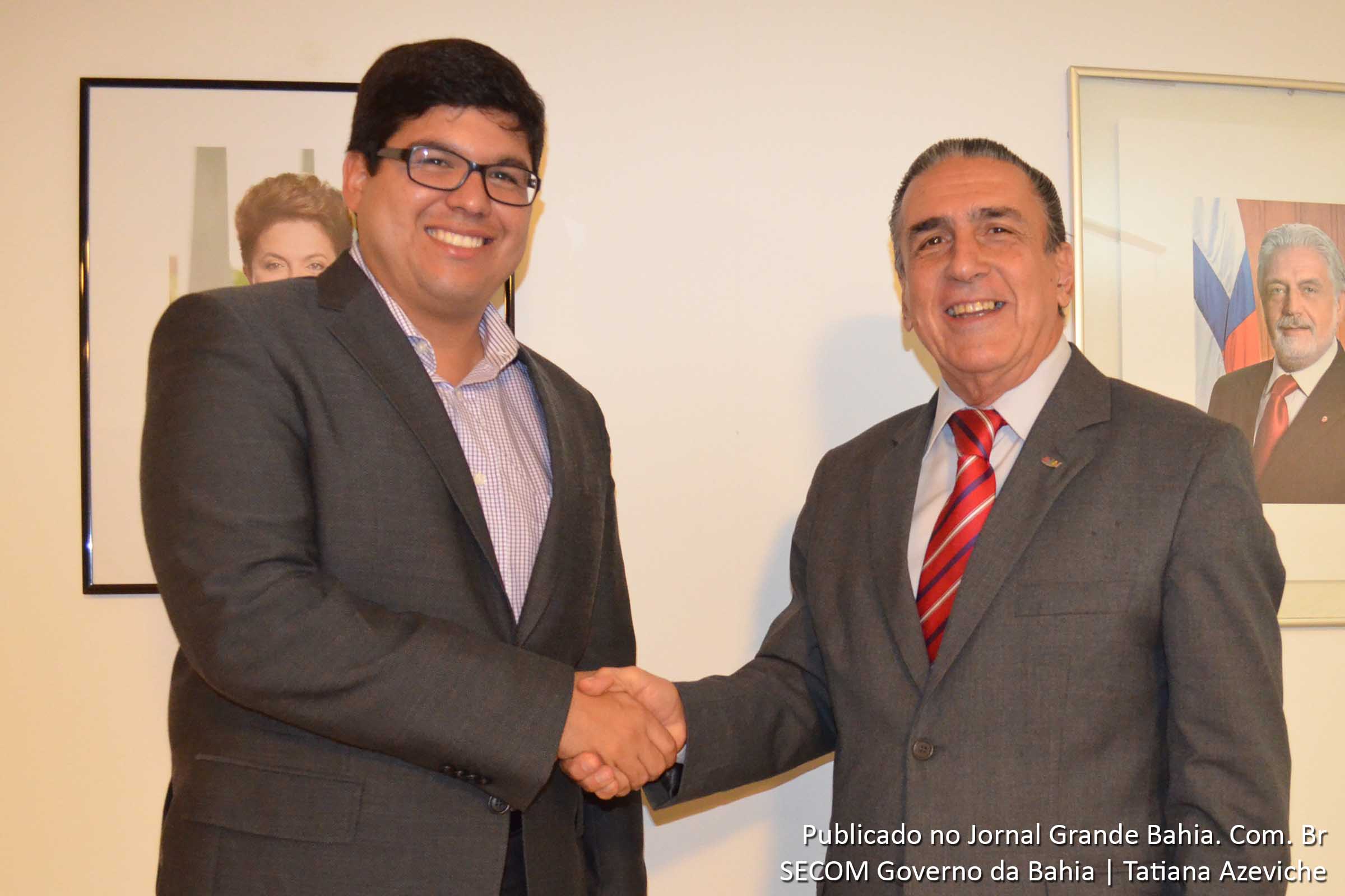 Diogo Medrado e Pedro Galvão. Medrado assume a presidência da Bahiatursa.