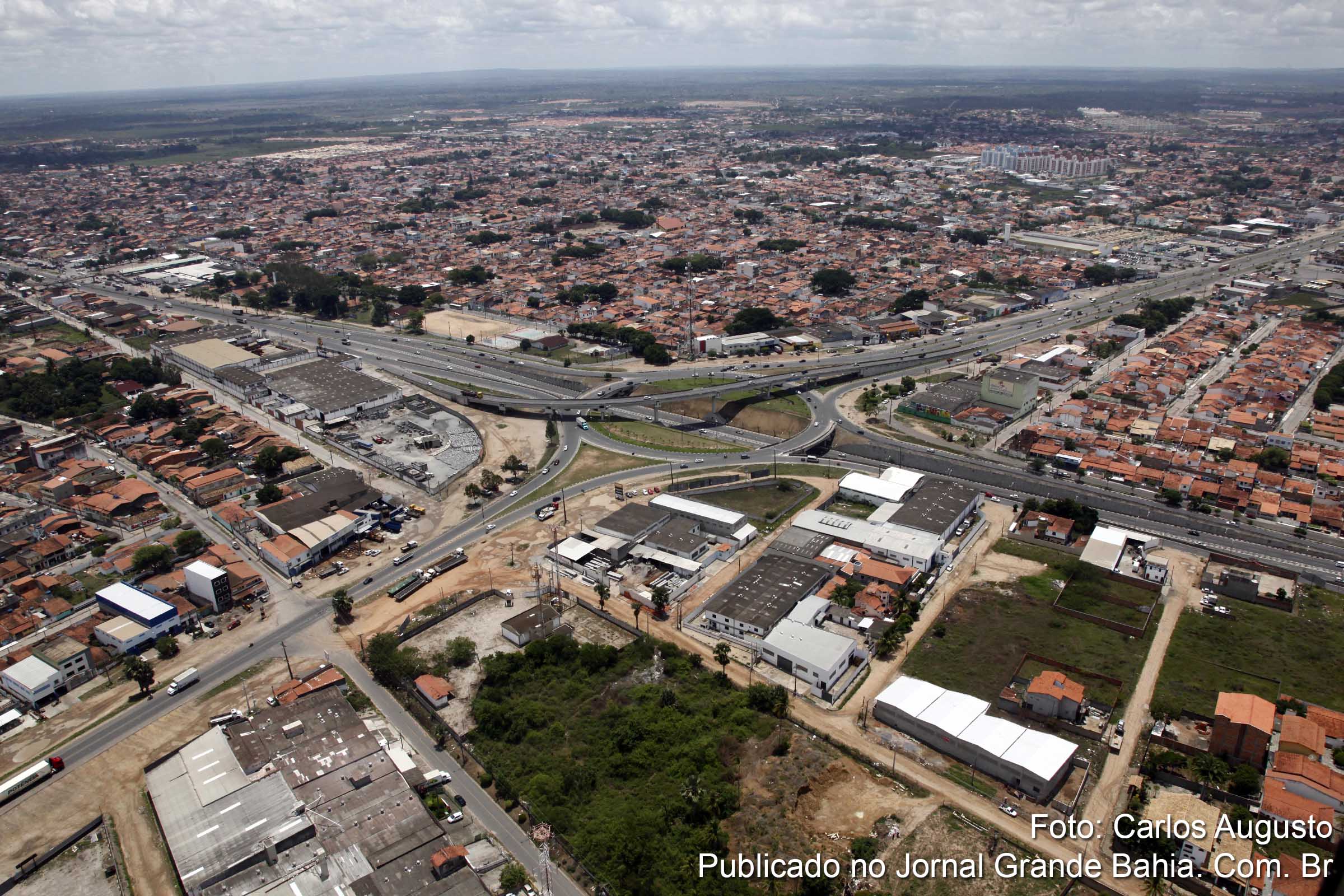 Vista aérea de Feira de Santana. (Foto: Carlos Augusto | Jornal Grande Bahia)